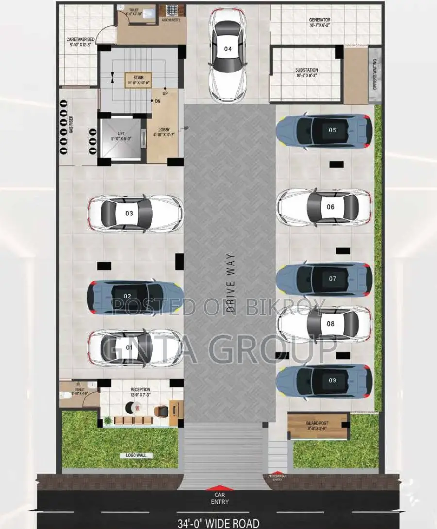 4 Bedroom House in Gnta Properties Ltd., Uttara for Sale