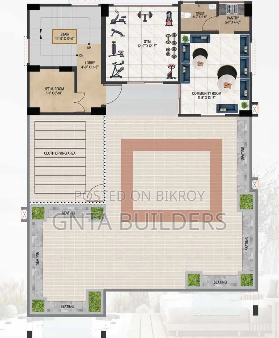 4-Bedroom House in Gnta Properties Ltd., Uttara for sale