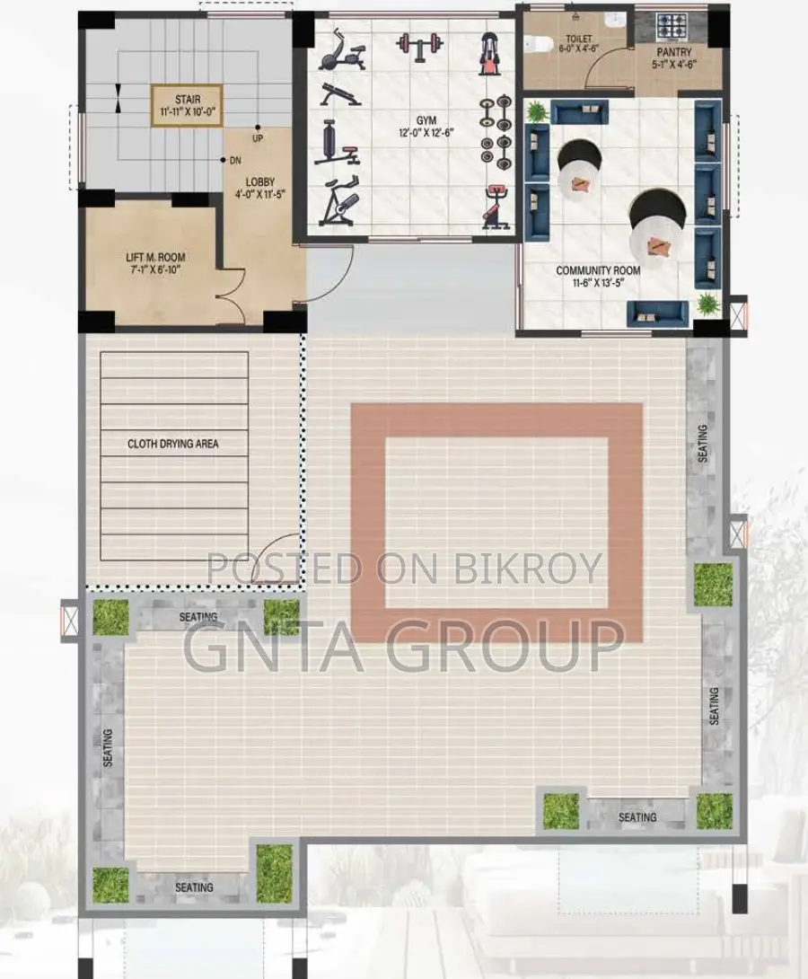 4 Bedroom House in Gnta Properties Ltd., Uttara for Sale