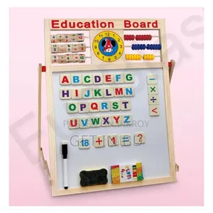 Educational Learning Multipurpose Double-Sided Magnetic Wooden Writing