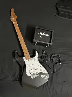 Electric Guitar With Amp
