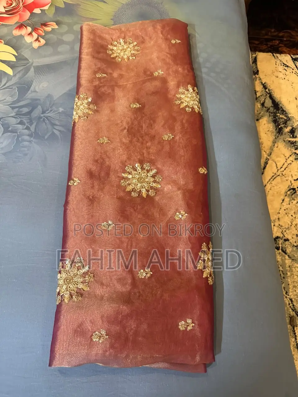 গর্জিয়াস অর্গানজা পার্টি শাড়ি উইথ ব্লাউজ পিস
