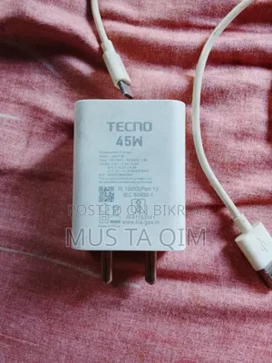 Tecno Camon 40 Pro Charger 45 Watt