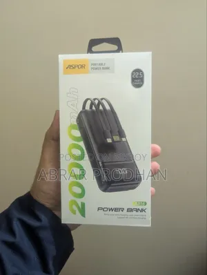 ASPOR A316 20000mAh Power Bank | 22.5W Fast Charging | Digital Display