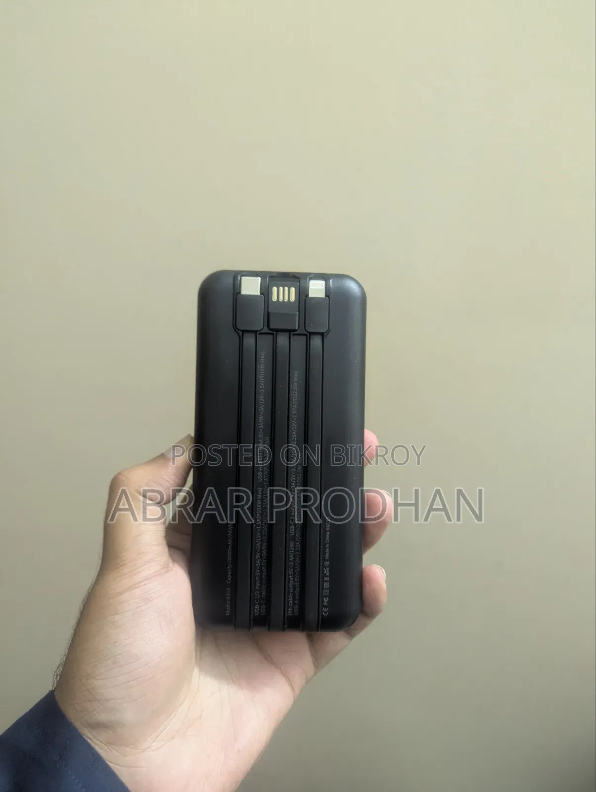 ASPOR A316 20000mAh Power Bank | 22.5W Fast Charging | Digital Display
