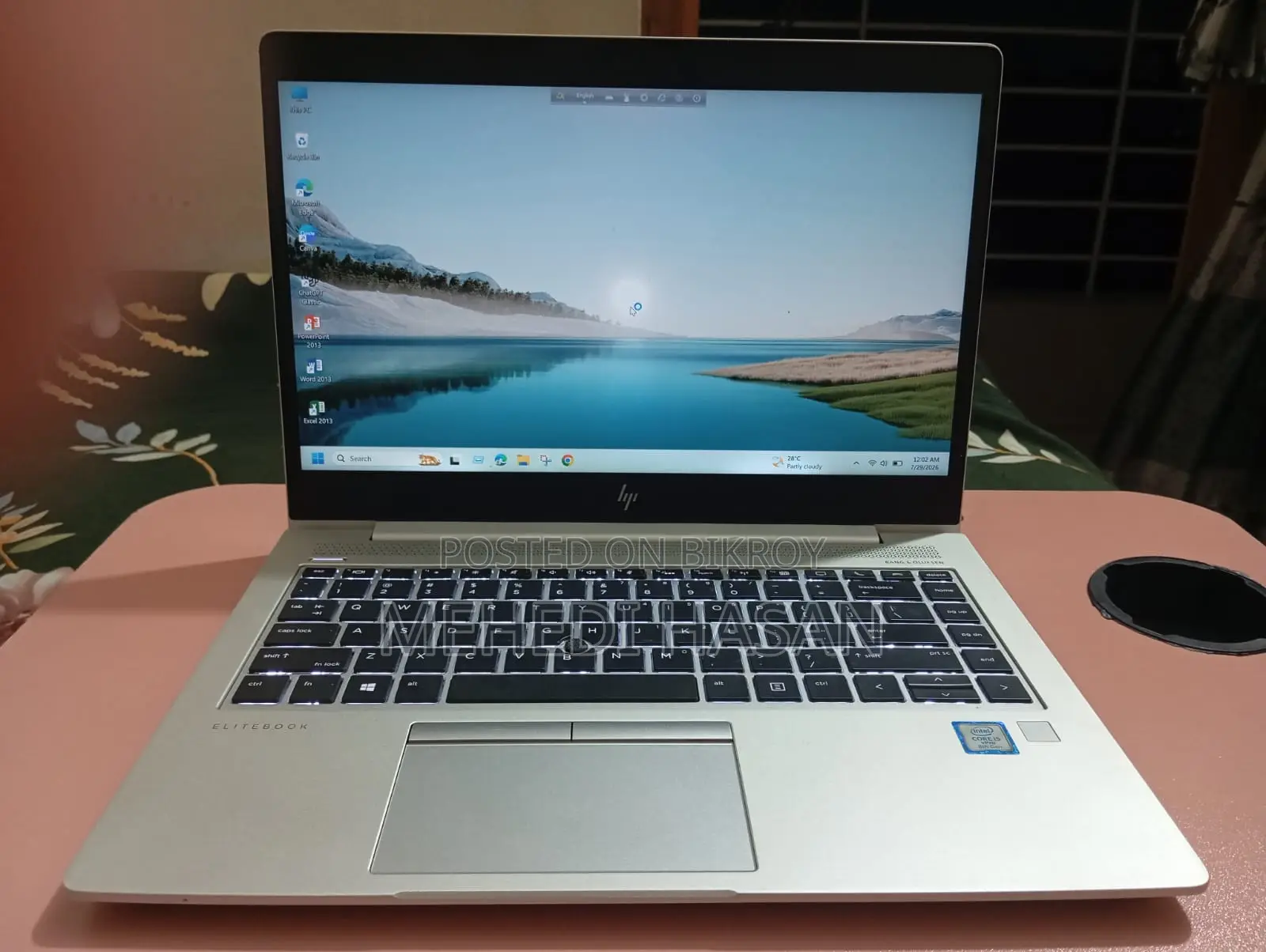 Laptop HP 8GB Intel Core i5 SSD 256GB