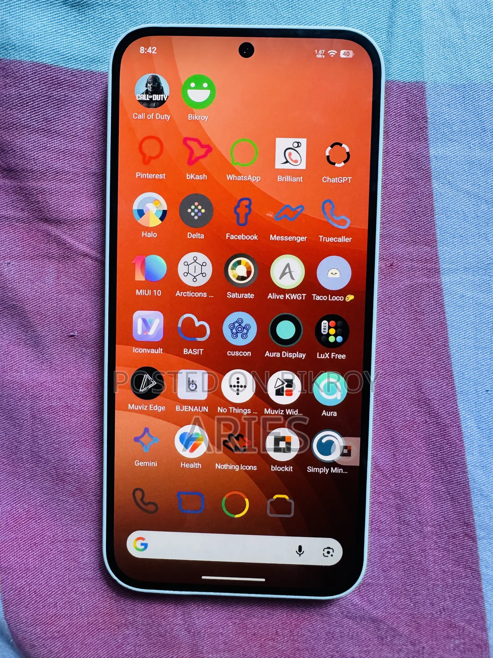 নতুন নাথিং ফোন ২এ ১২৮ জিবি হোয়াইট