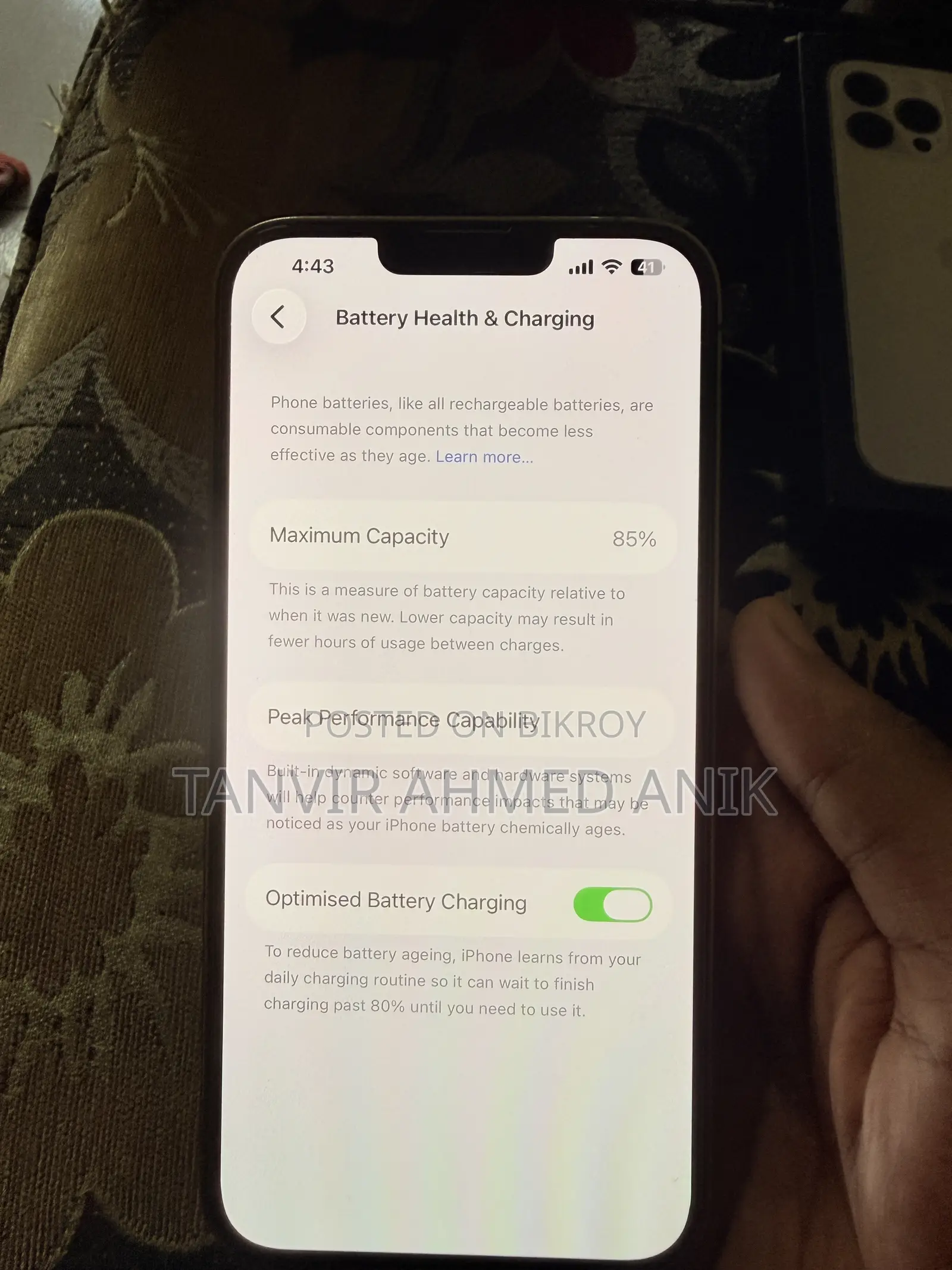 অ্যাপল আইফোন ১৩ প্রো ম্যাক্স ১২৮ জিবি হোয়াইট