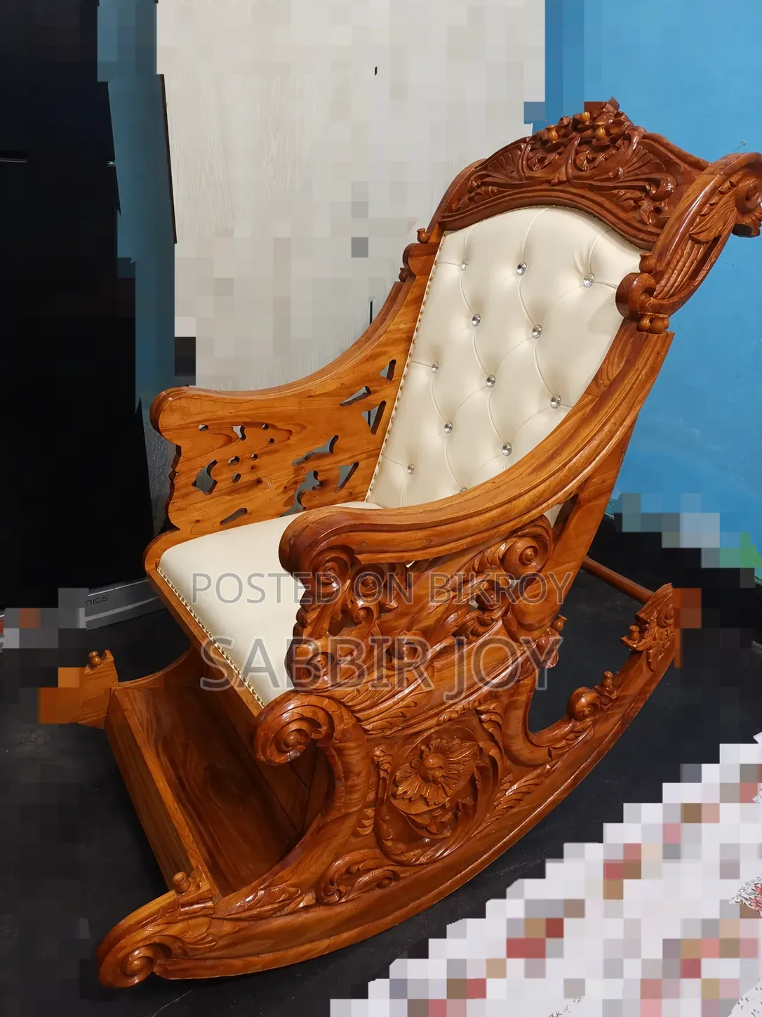 Rocking Wooden King Chair