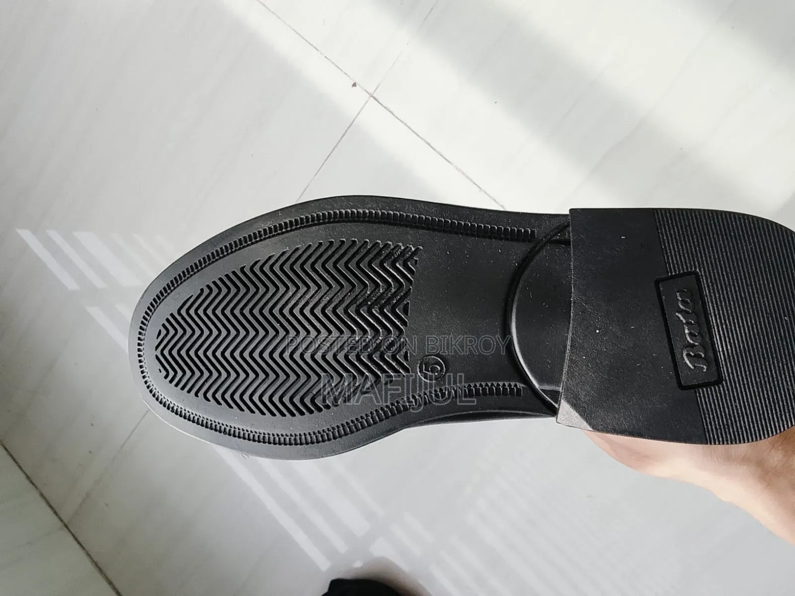 Bata Black Genuine Leather Formal Oxford Shoes - Unused With Box Tag