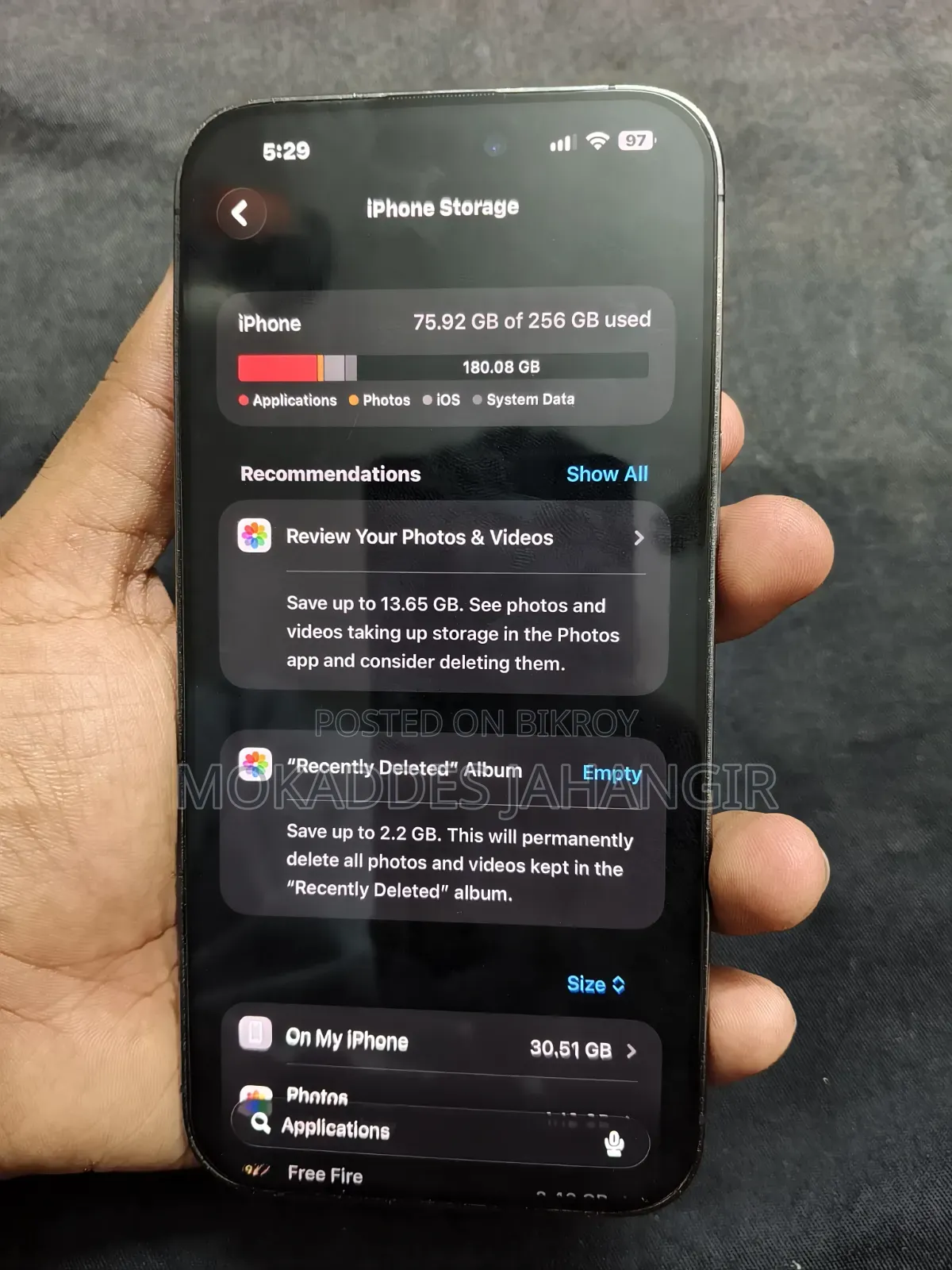 অ্যাপল আইফোন ১৪ প্রো ম্যাক্স ২৫৬ জিবি পার্পল