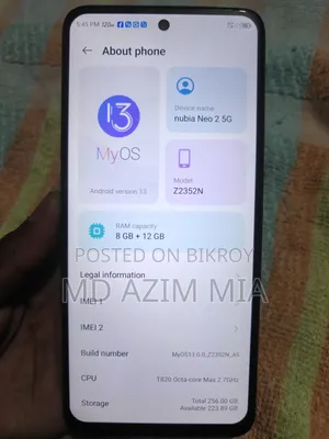ZTE nubia Neo 2 256 GB Black
