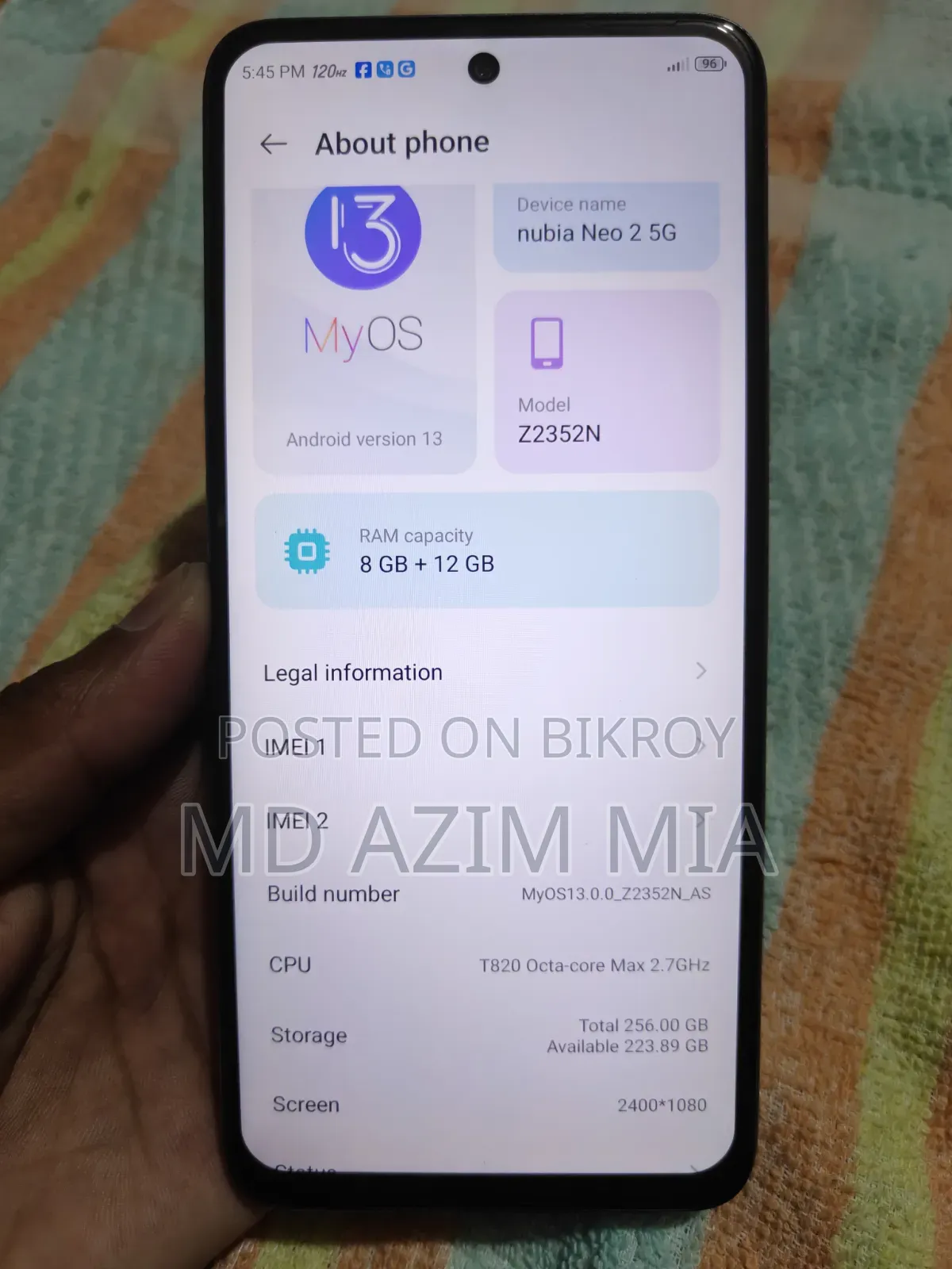 ZTE nubia Neo 2 256 GB Black