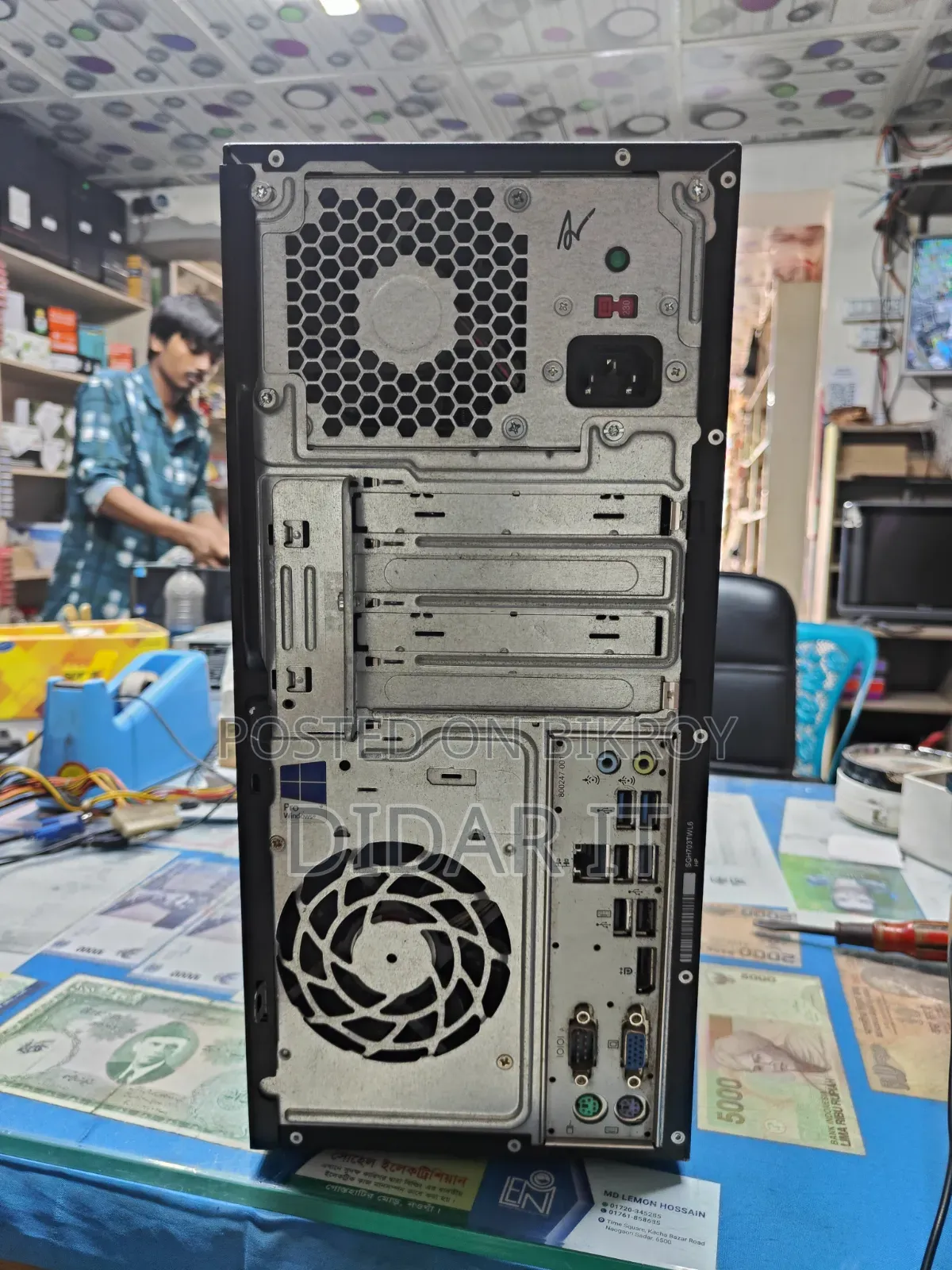 ডেস্কটপ কম্পিউটার এইচপি প্রোডেস্ক ৪০০ ৪জিবি ইন্টেল কোর আই৩ এসএসডি ১২৮জিবি