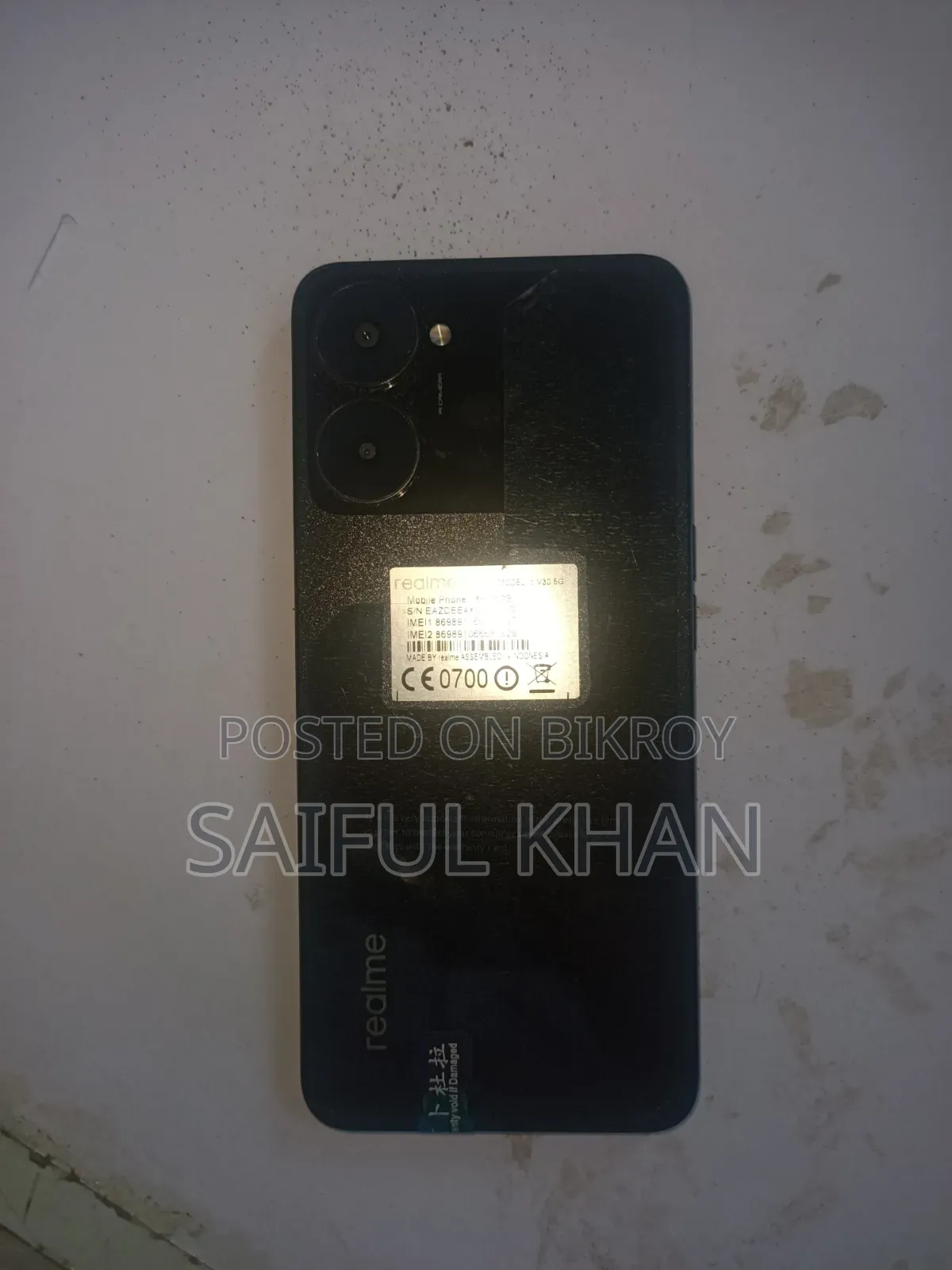 রিয়েলমি ভি৩০ ১২৮ জিবি কালো