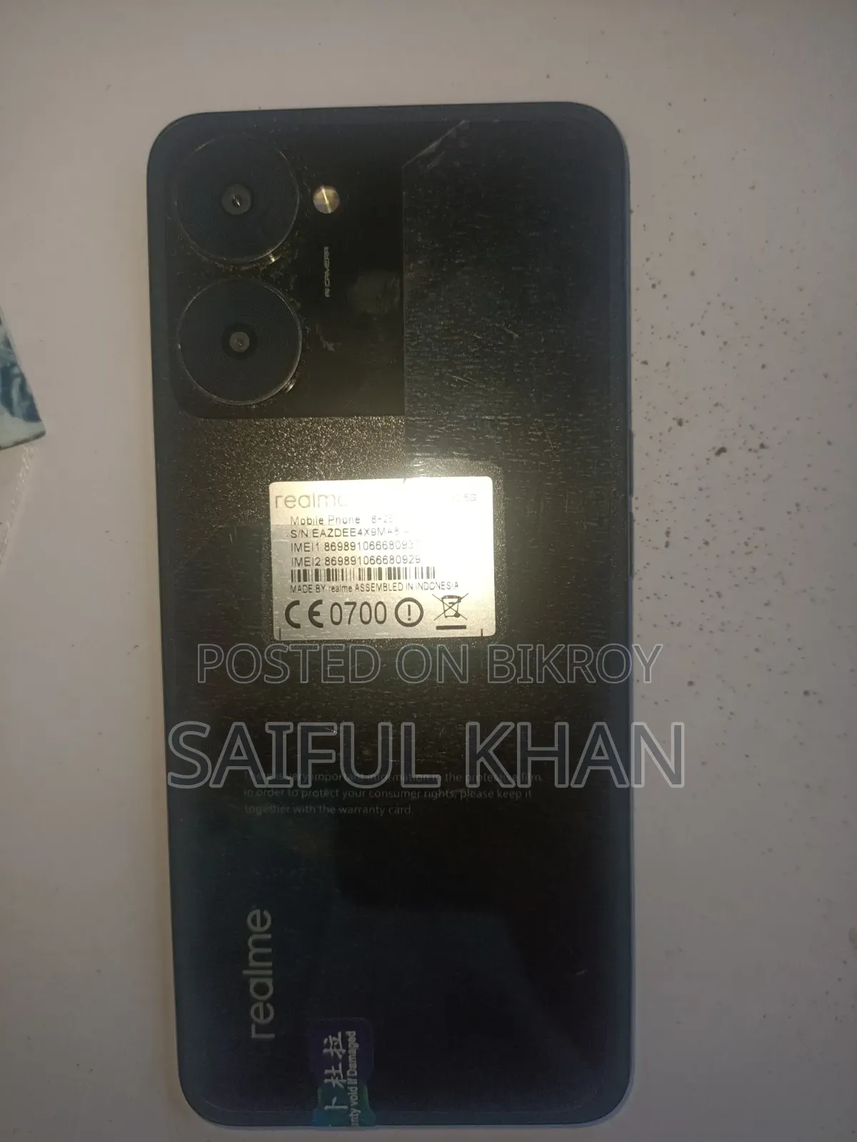 রিয়েলমি ভি৩০ ১২৮ জিবি কালো