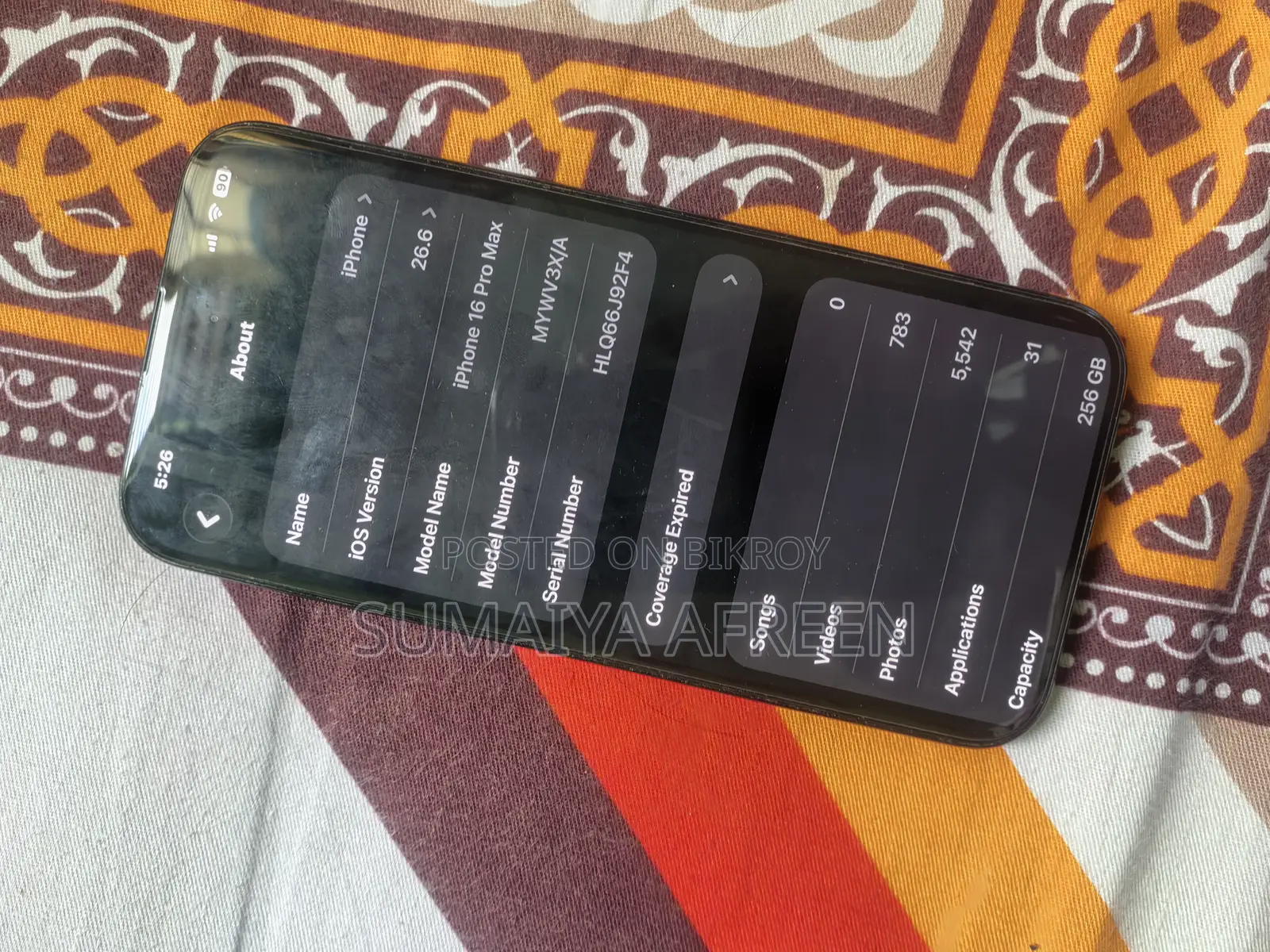 Apple iPhone 16 Pro Max 256 GB Black