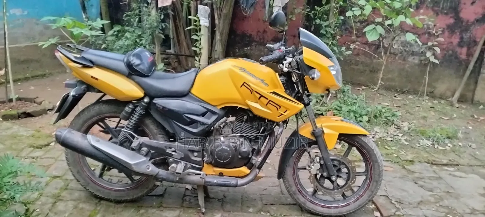 টিভিএস অ্যাপাচি আরটিআর ১৬০ ৪ভি ২০১১ হলুদ