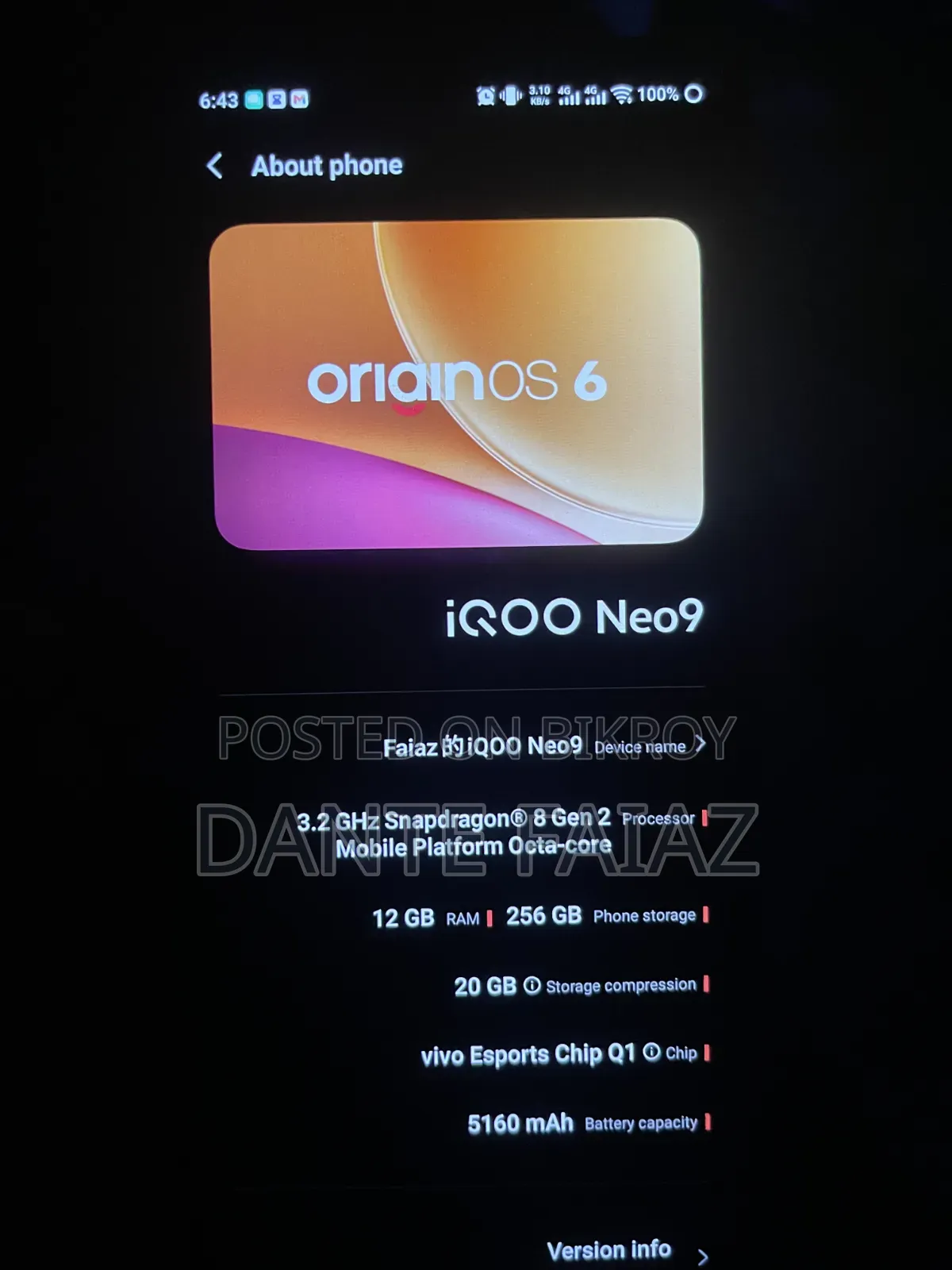 iQOO 256 GB Red