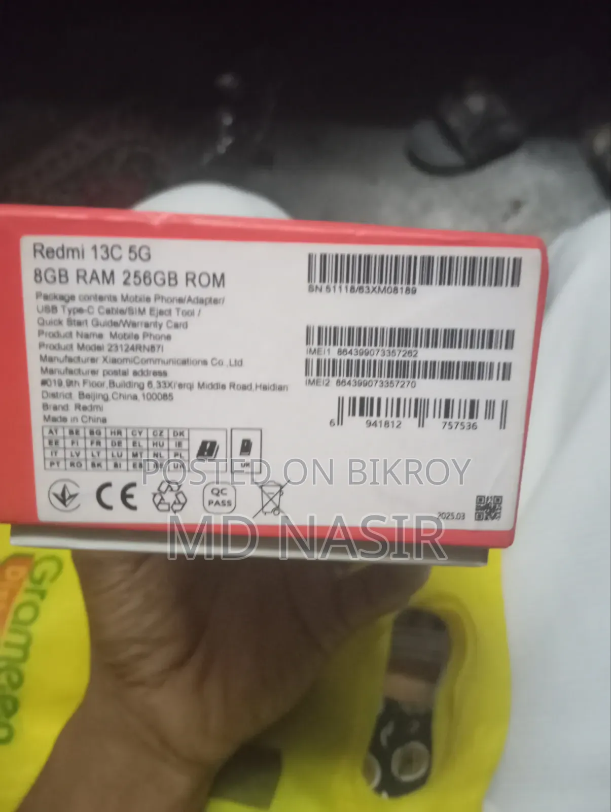 Xiaomi Redmi 13C 5G 256 GB Gray
