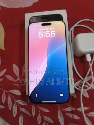 অ্যাপল আইফোন ১৬ প্রো ম্যাক্স ২৫৬ জিবি সিলভার