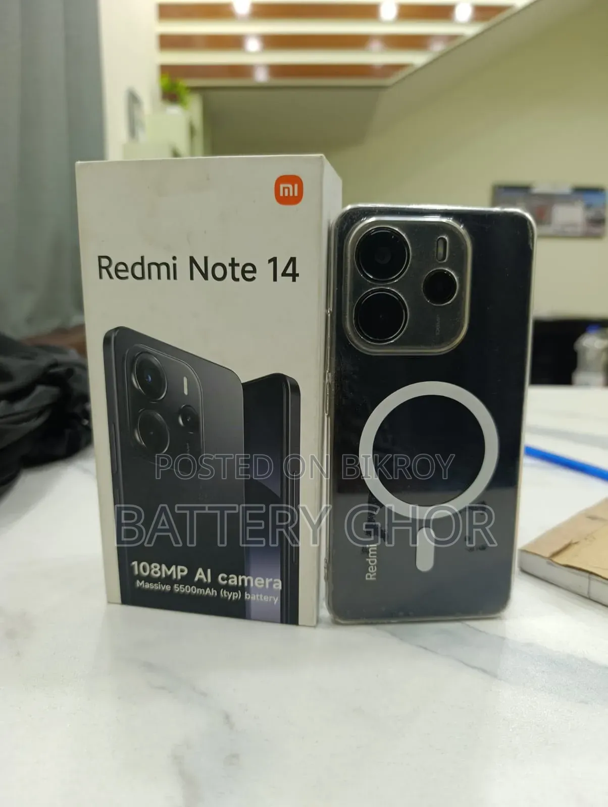 শাওমি রেডমি নোট ১৪ ফোরজি ২৫৬ জিবি কালো