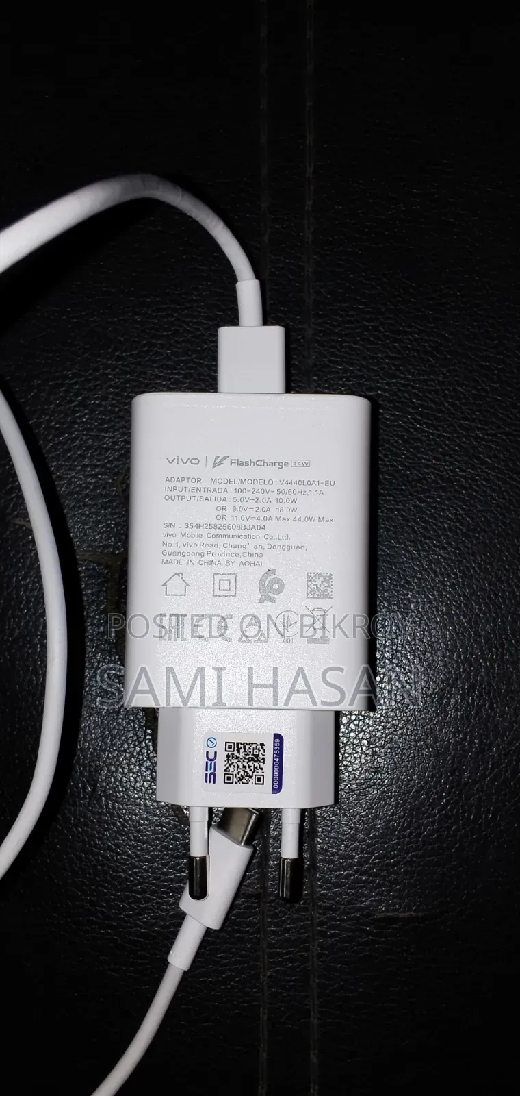 Vivo 44 Watt Brand New Charger