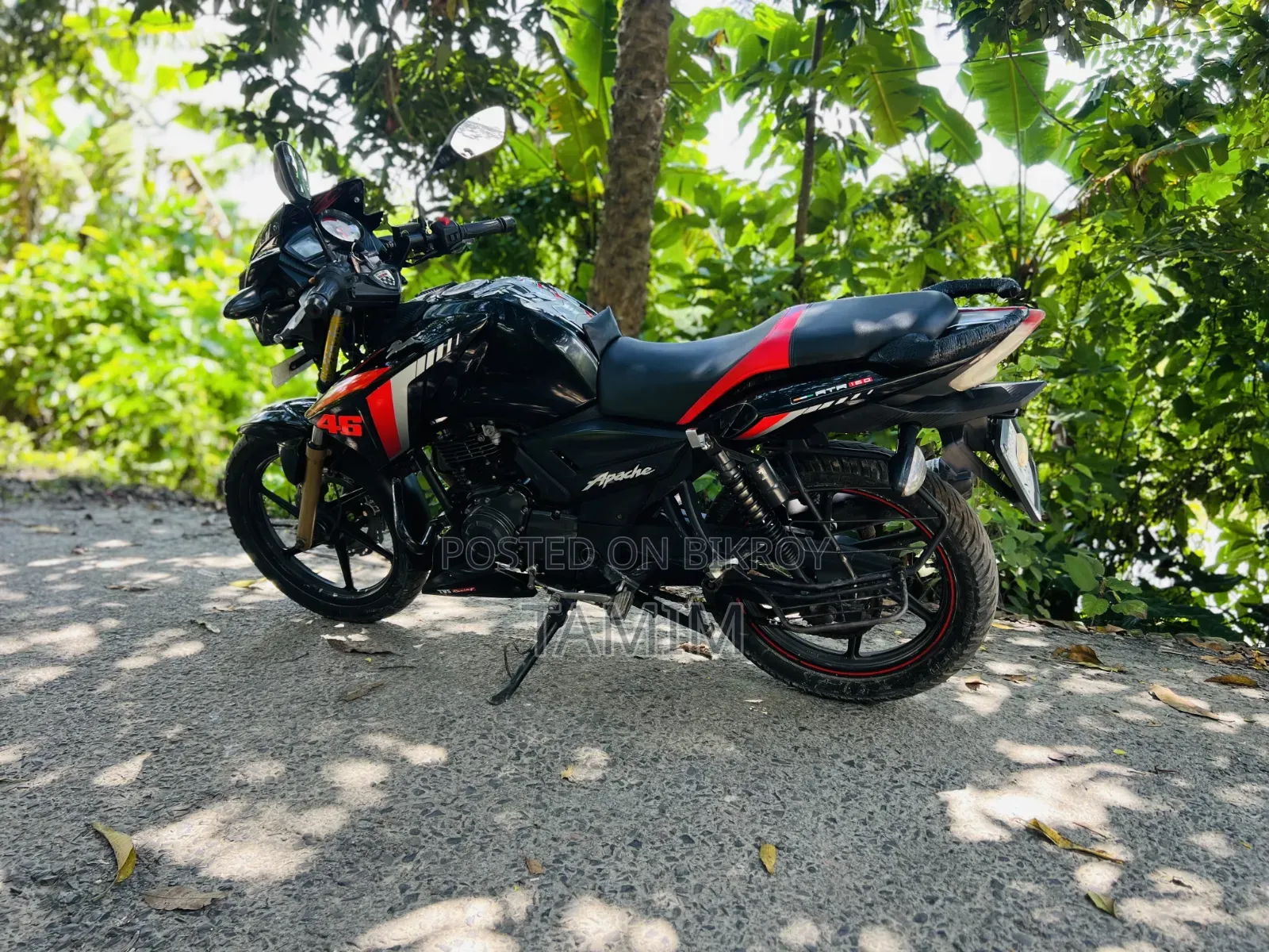 টিভিএস অ্যাপাচি আরটিআর ১৬০ টুভি ২০২২ ব্ল্যাক