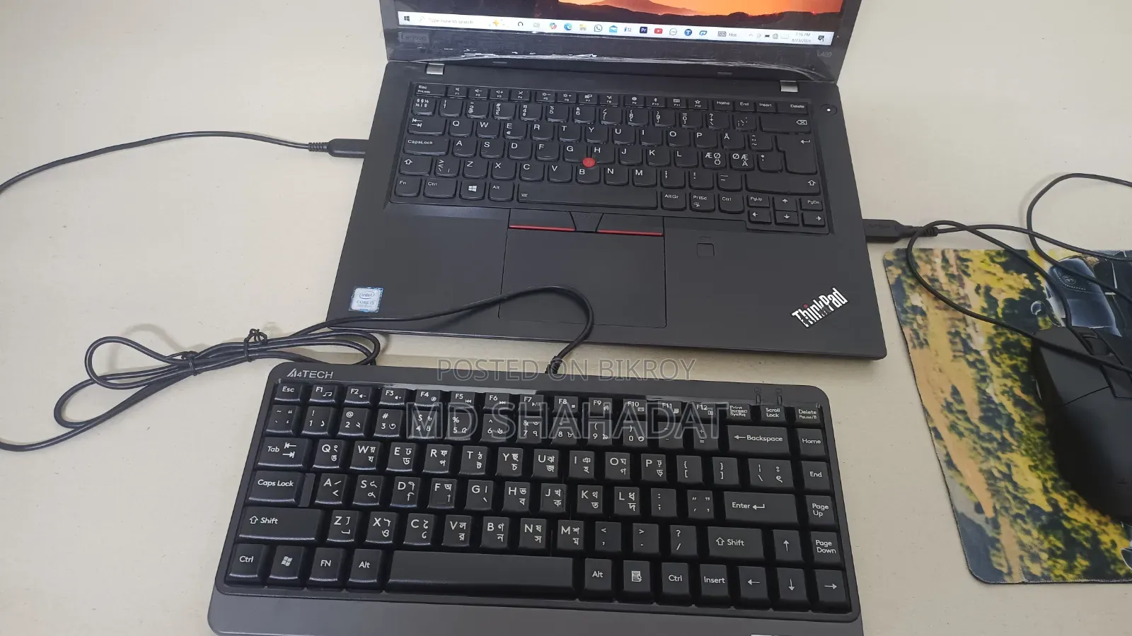 Laptop Lenovo ThinkPad L480 18GB Intel Core I5 SSD 256GB