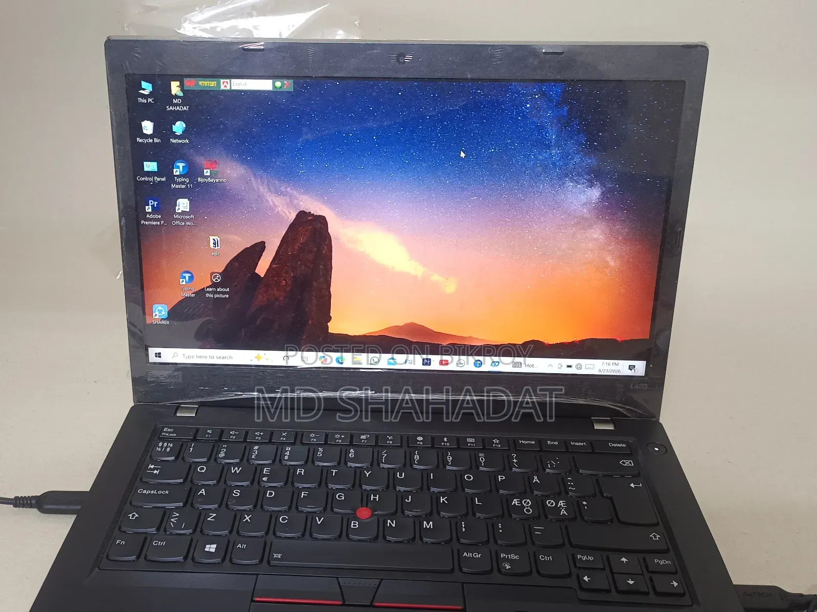 Laptop Lenovo ThinkPad L480 18GB Intel Core I5 SSD 256GB