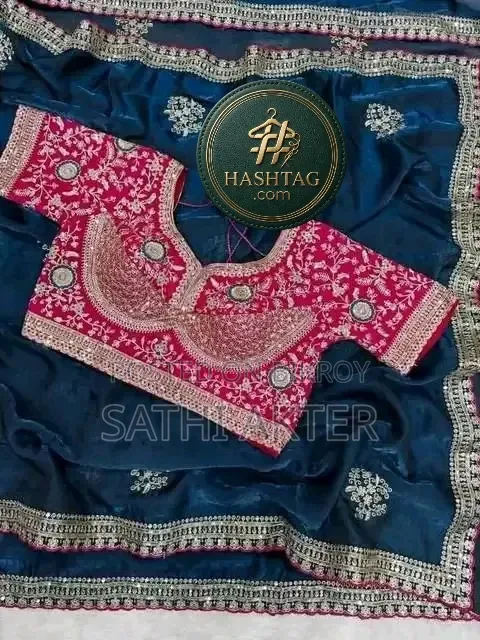 Weightless Georgette Fabric Party Wear Saree