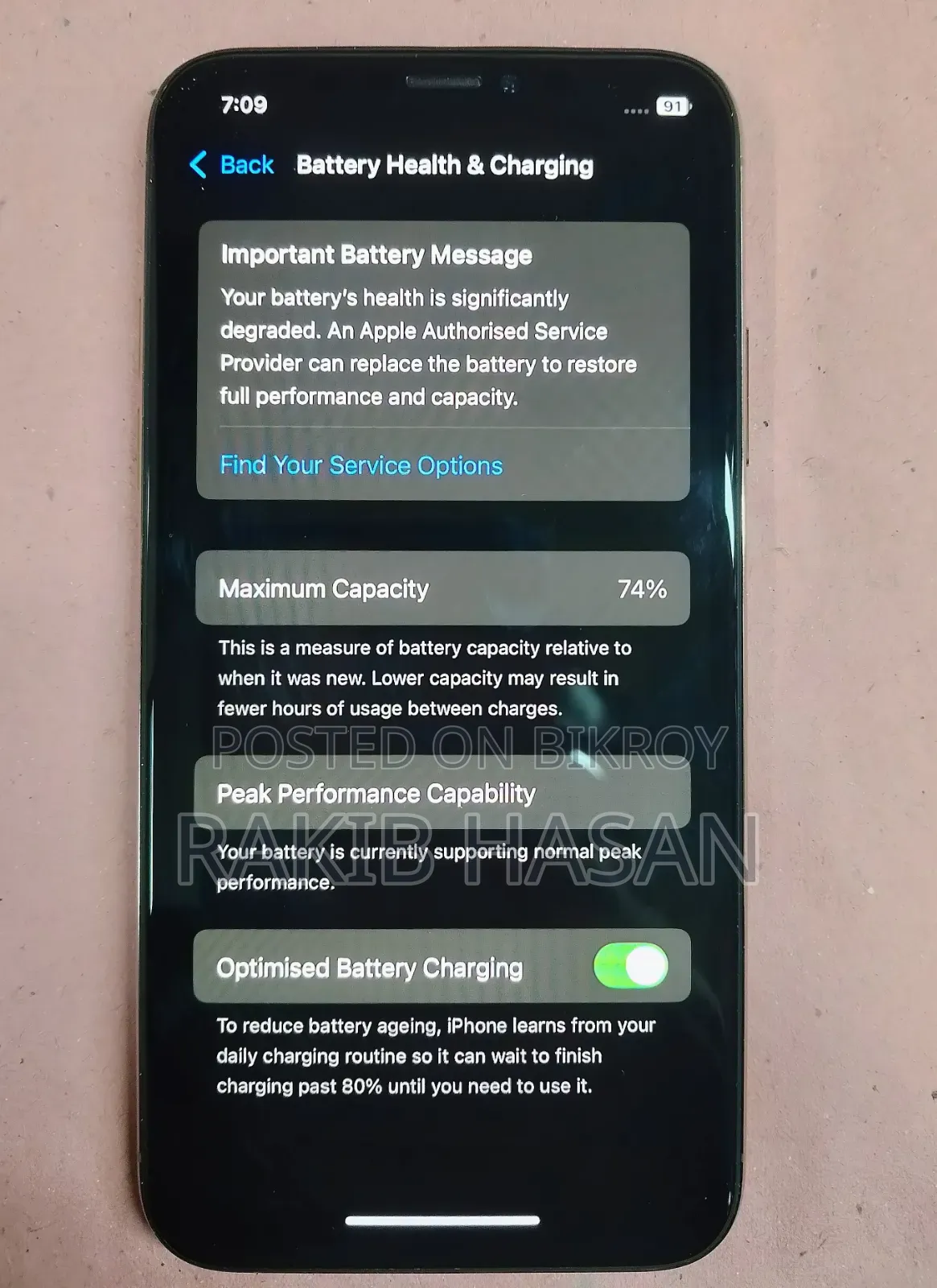 Apple iPhone XS 256 GB Rose Gold