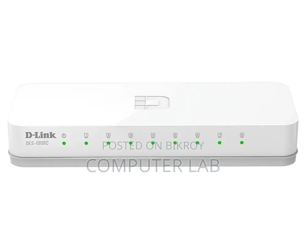 New Dlink DES-1008C 8 Port 10/100 Unmanaged Switch With Warranty