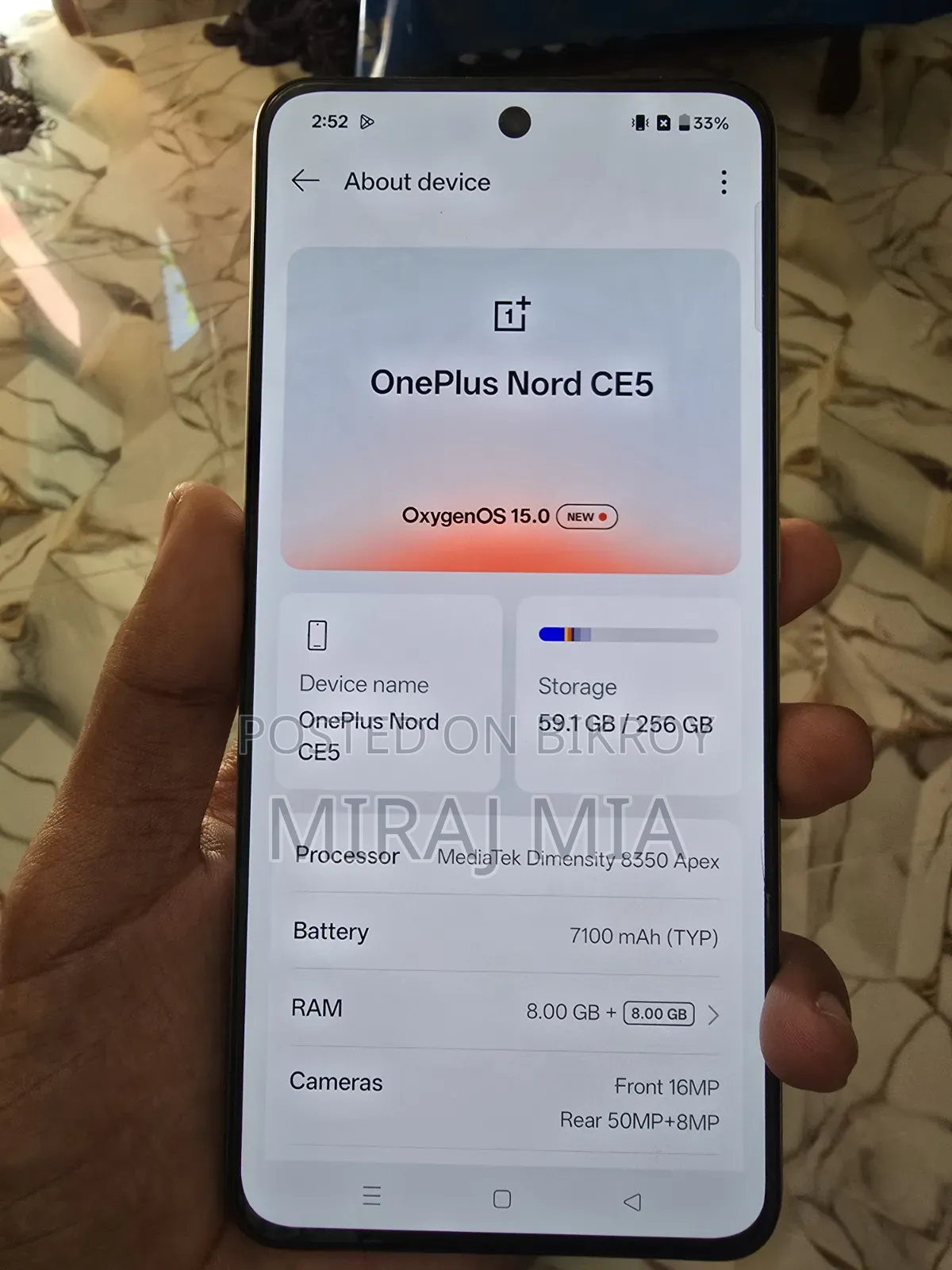 New OnePlus Nord CE5 256 GB White