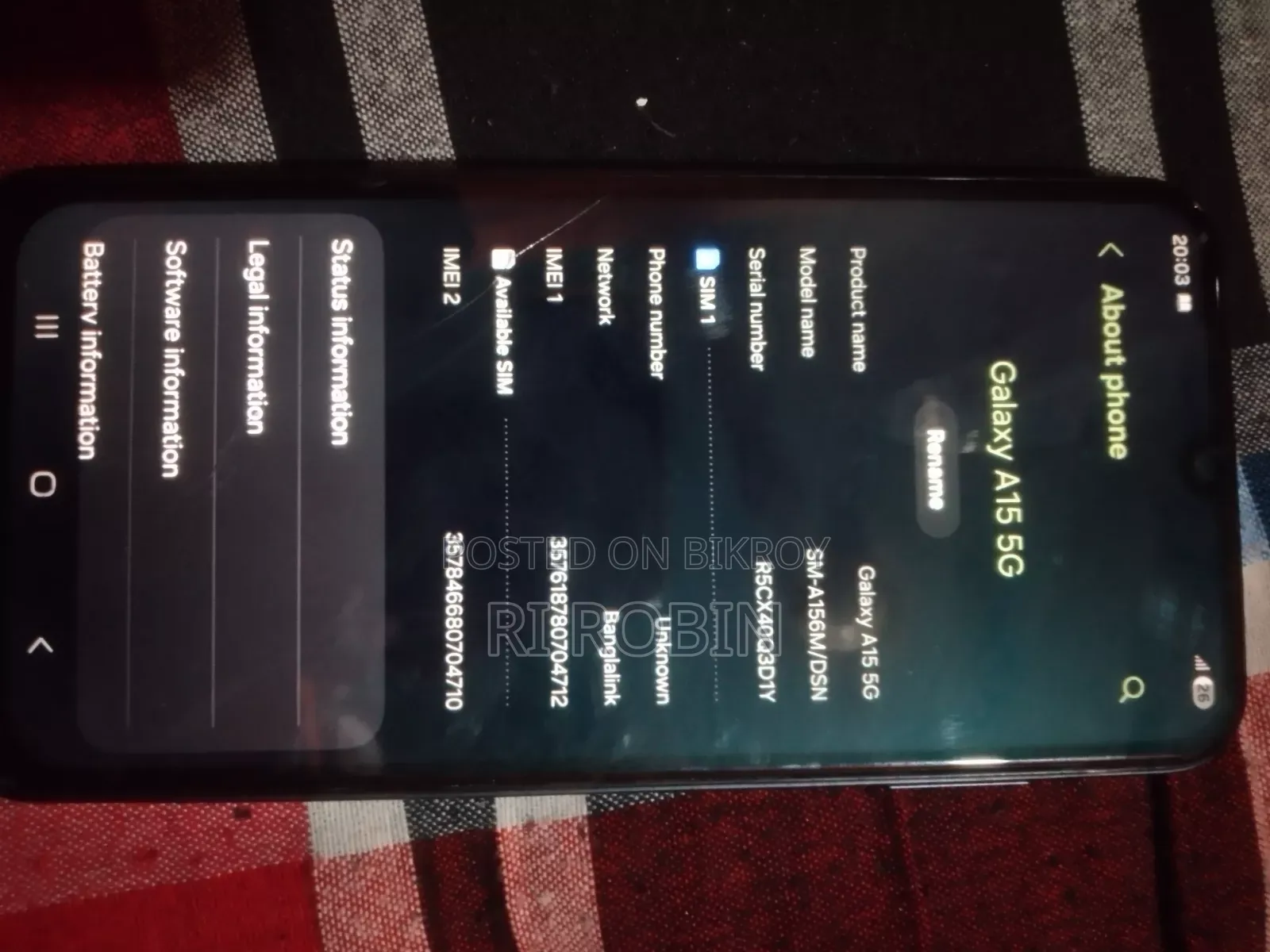 Samsung Galaxy A15 5G 256 GB Graphite
