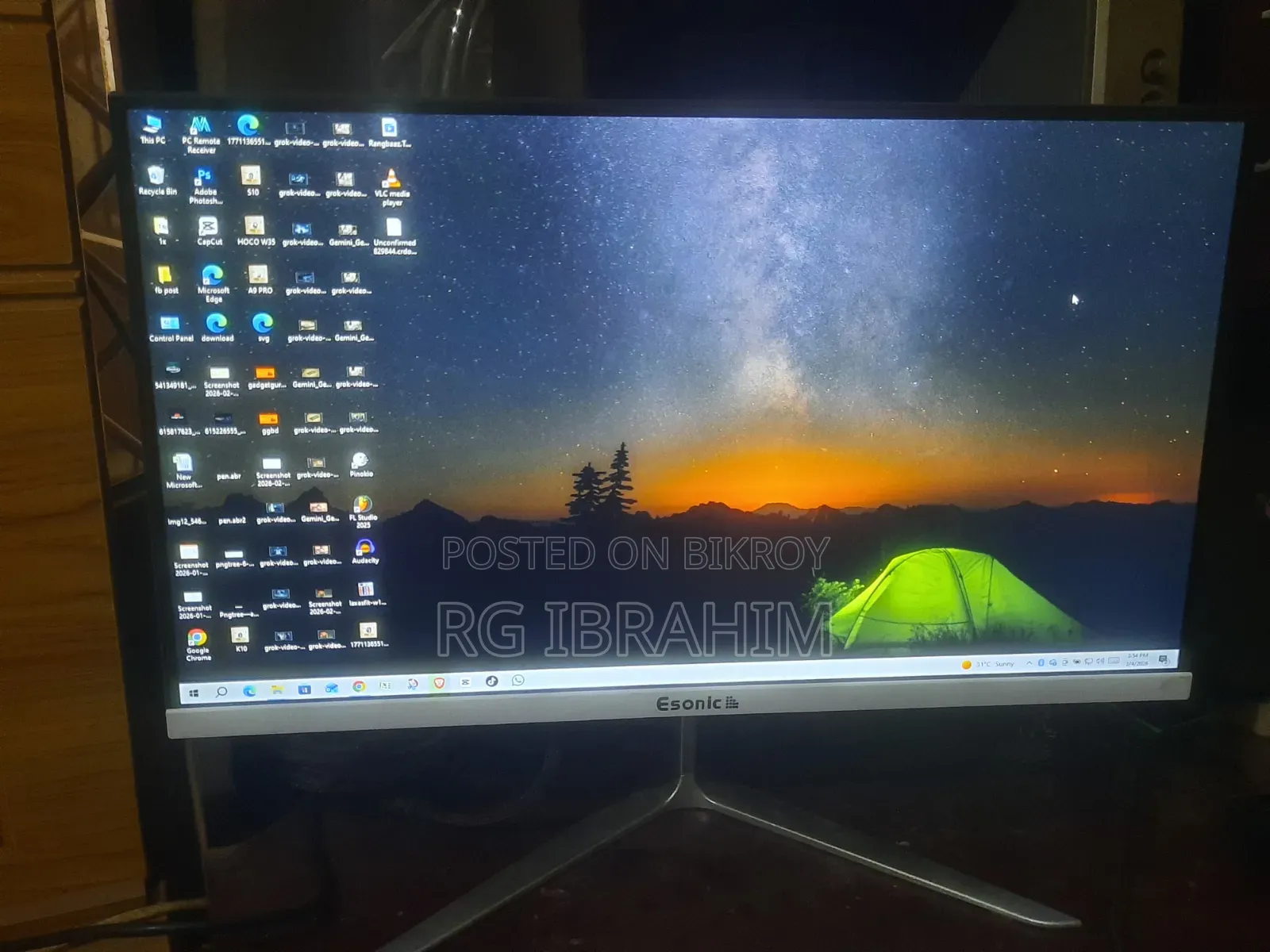 Esonic 22 Inch 100Hz Borderless IPS Monitor
