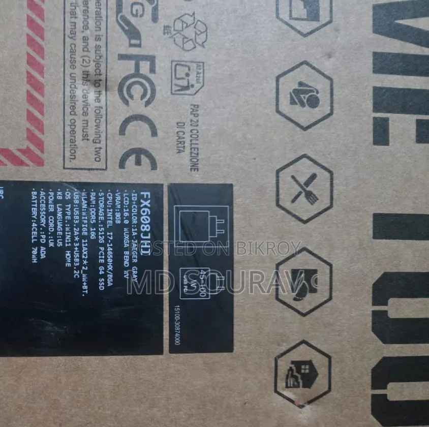 New Laptop Asus TUF Gaming A16 16GB AMD Ryzen 7 SSD 512GB