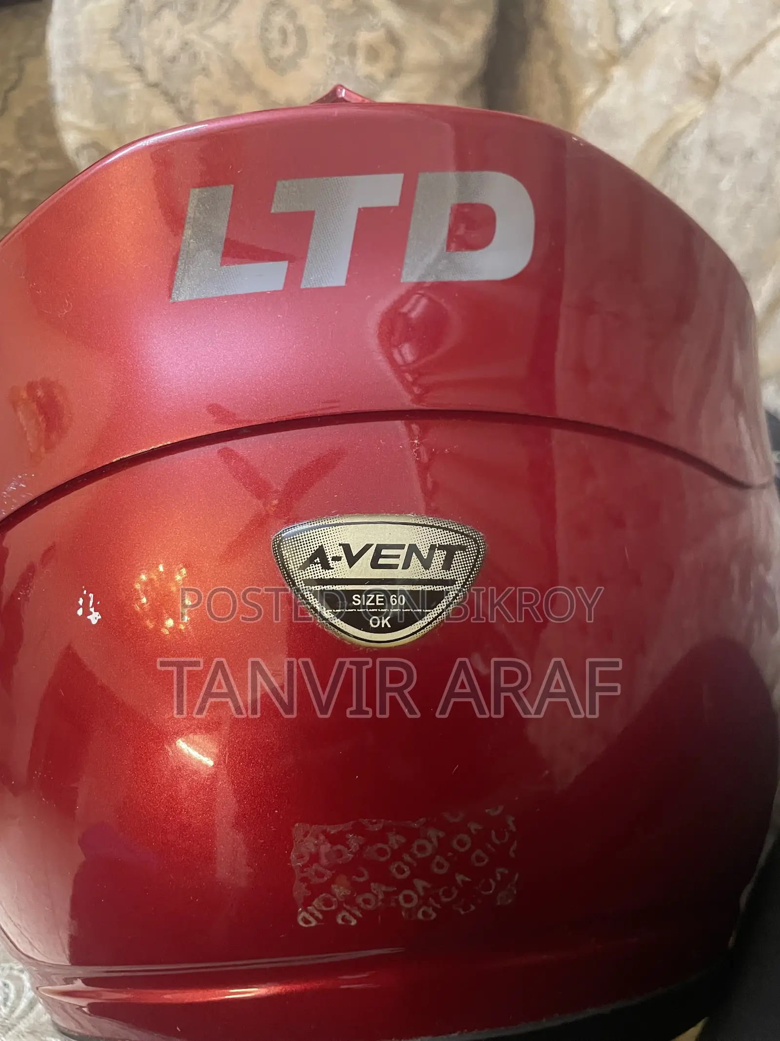 LTD a-Vent Full Face Motorcycle Helmet – Size 60