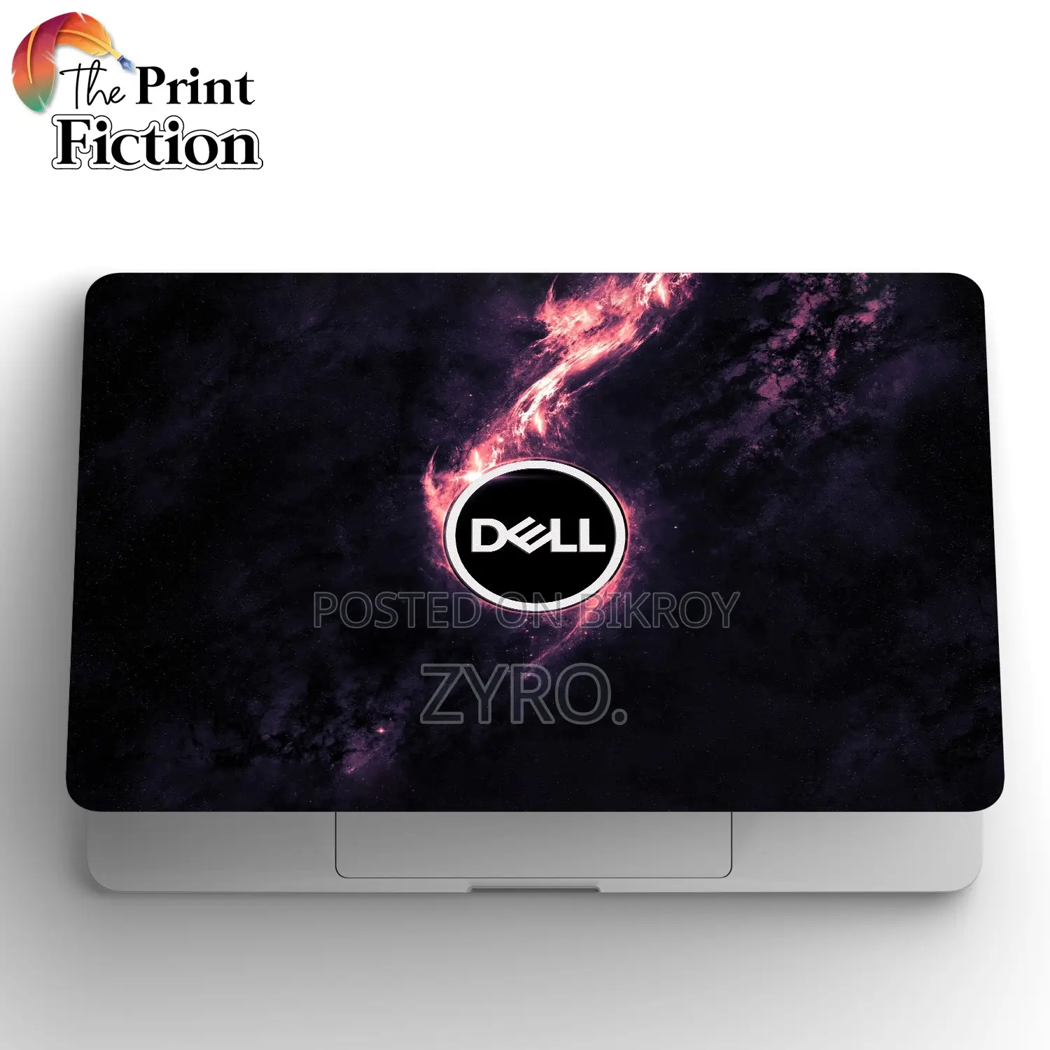 Dell Logo With Galaxy Laptop Sticker
