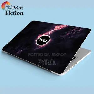 Dell Logo With Galaxy Laptop Sticker