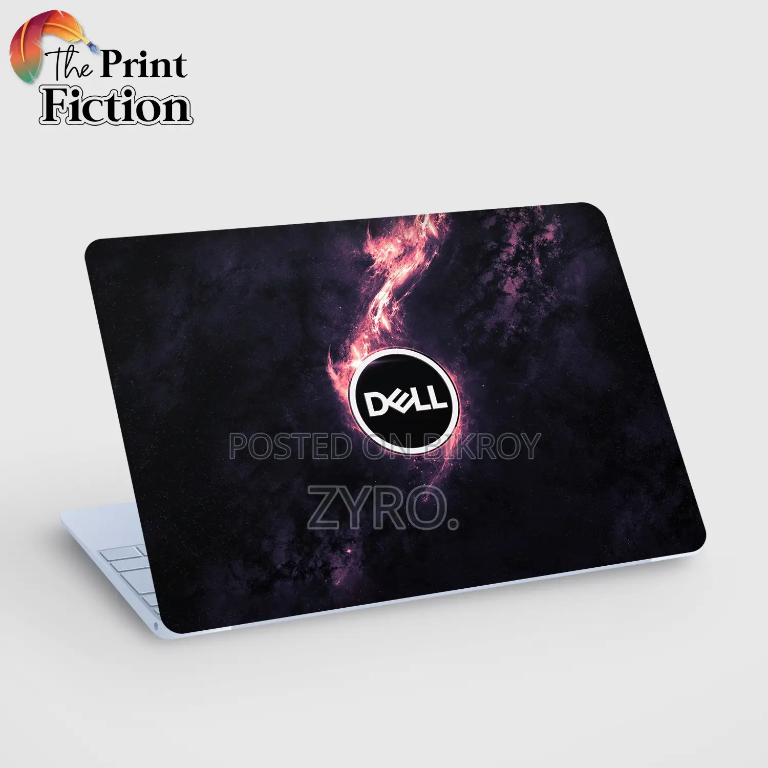 Dell Logo With Galaxy Laptop Sticker