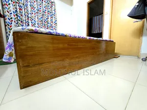 Teak Wood Bed with Mattress