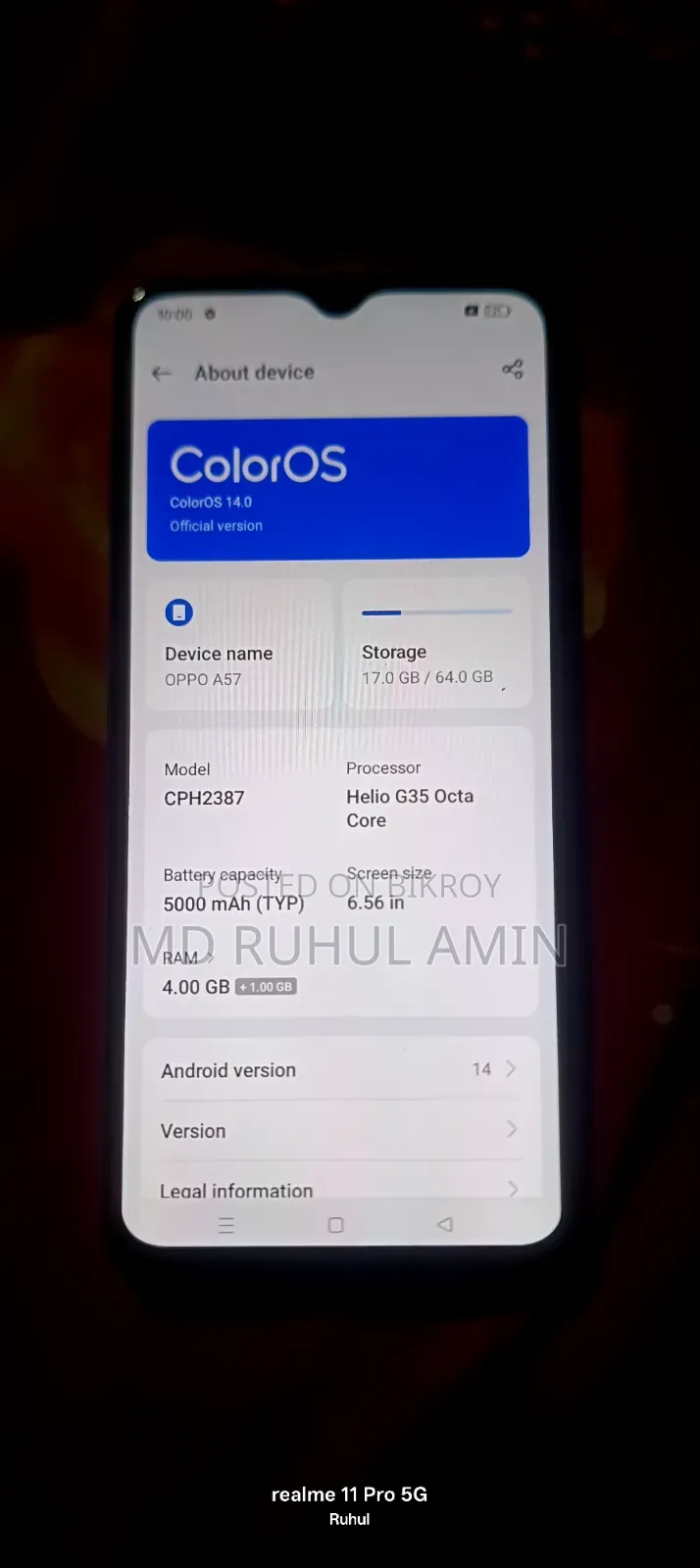 Oppo A57 4G 64 GB Green
