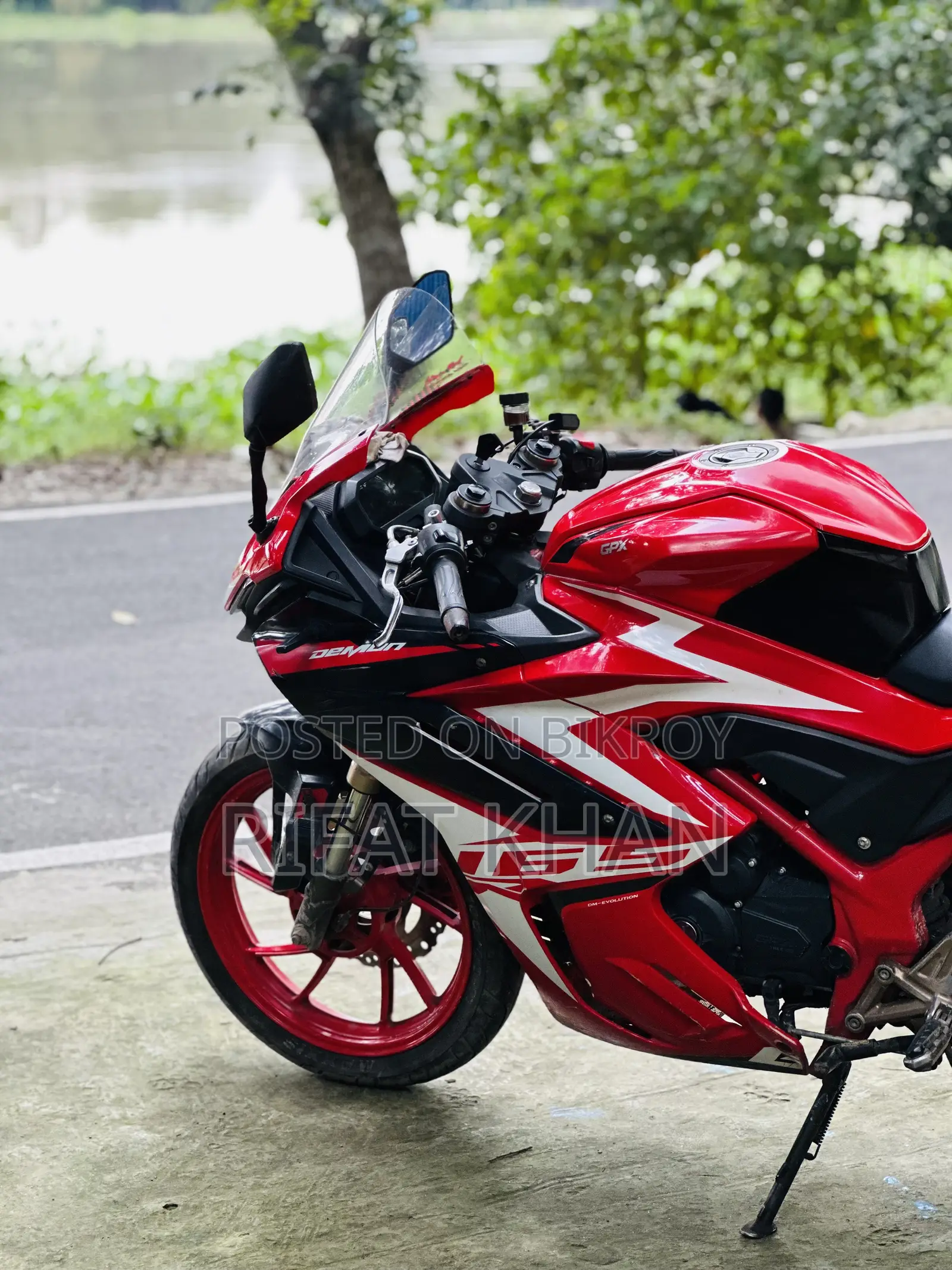 জিপিএক্স ডিমন ১৫০জিআর এফআই ২০২২ লাল