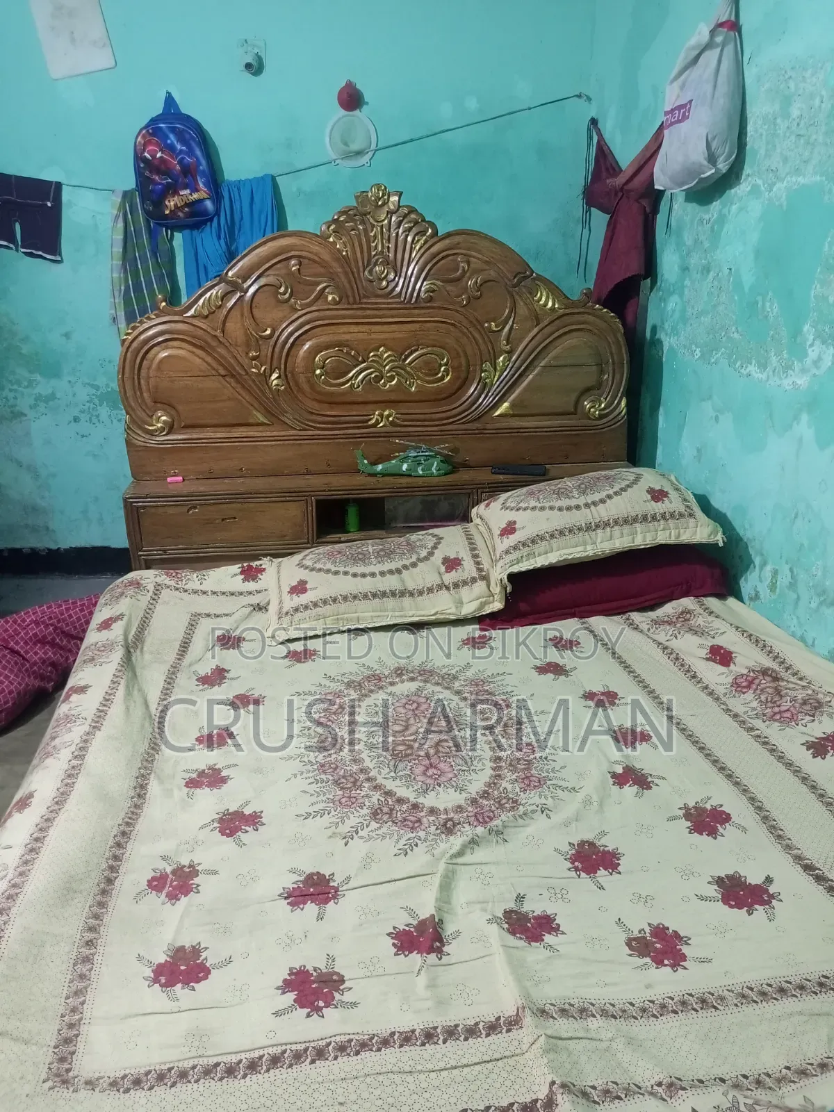 Wooden Bed 7 by 4.5 Feet