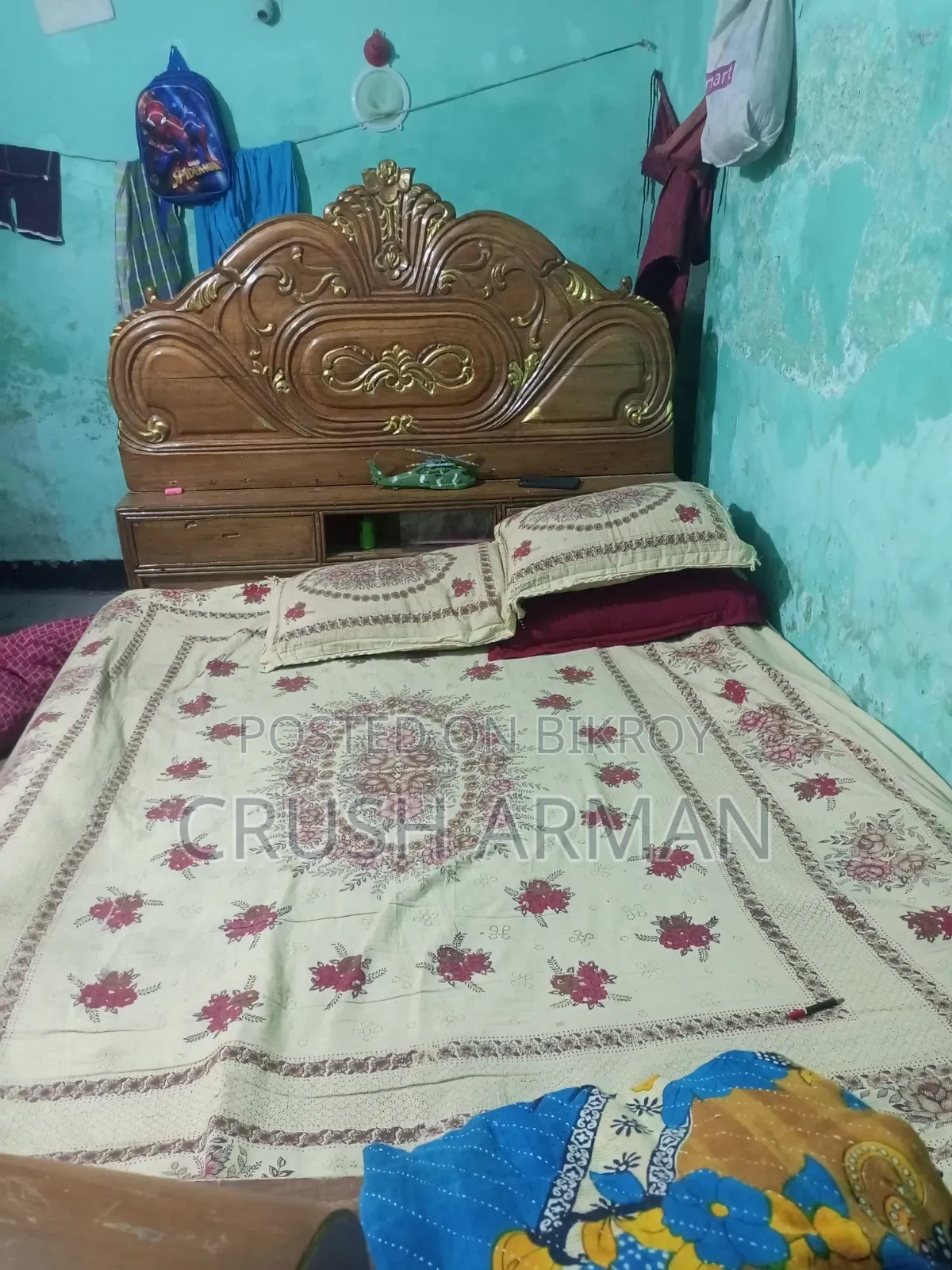 Wooden Bed 7 by 4.5 Feet