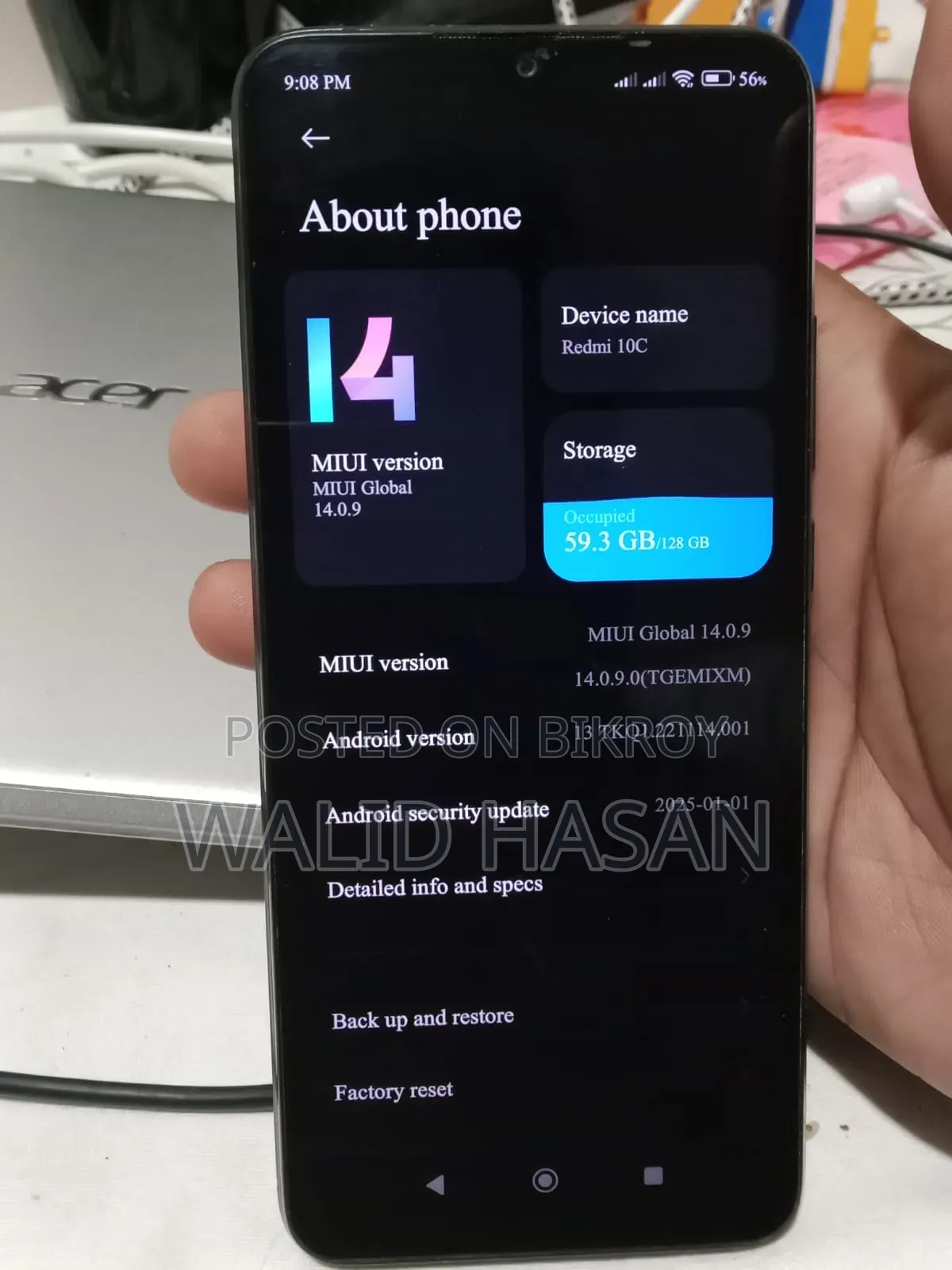 Xiaomi Redmi 10C 128 GB Black