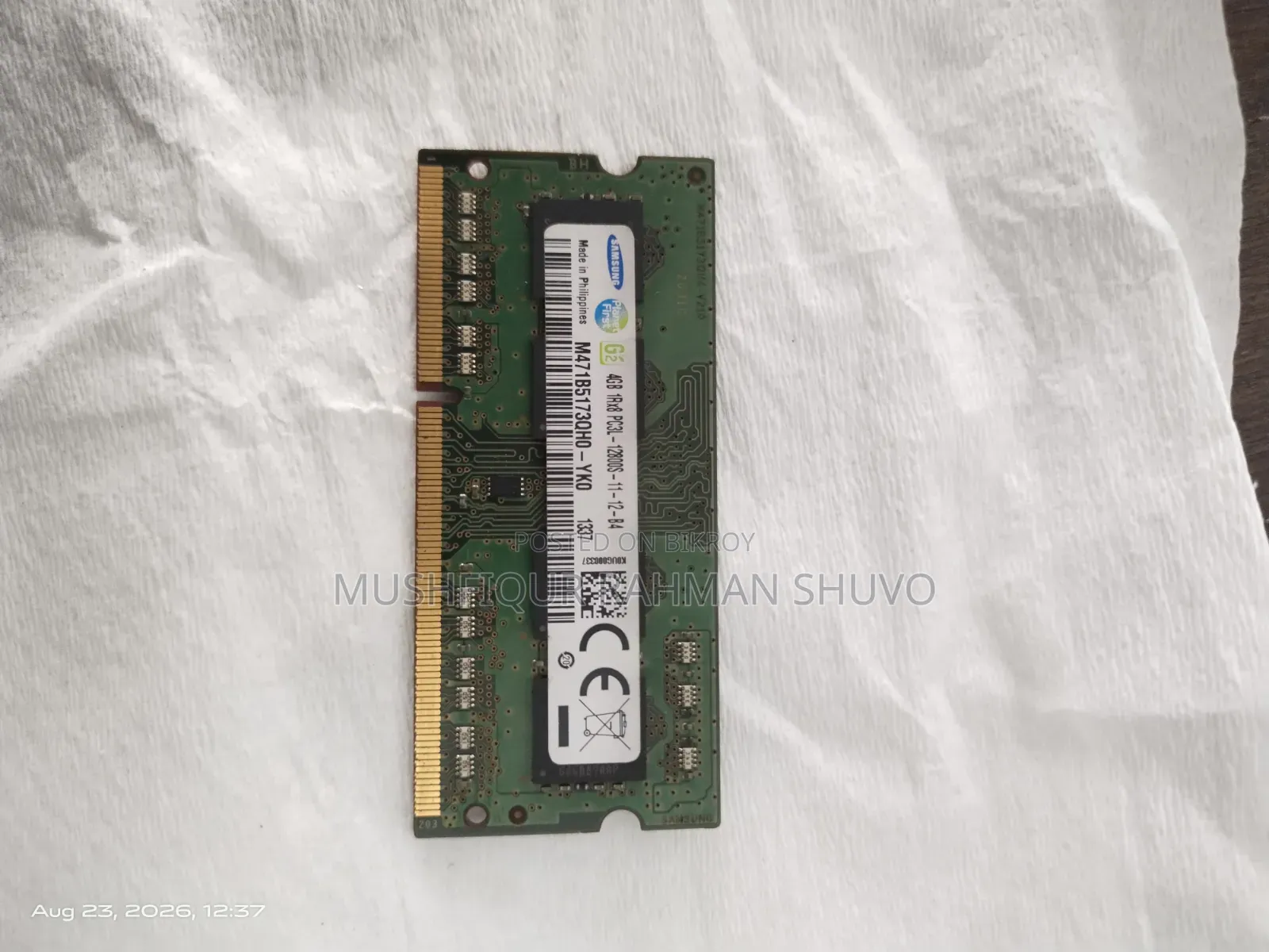 Samsung DDR3 4GB Laptop RAM