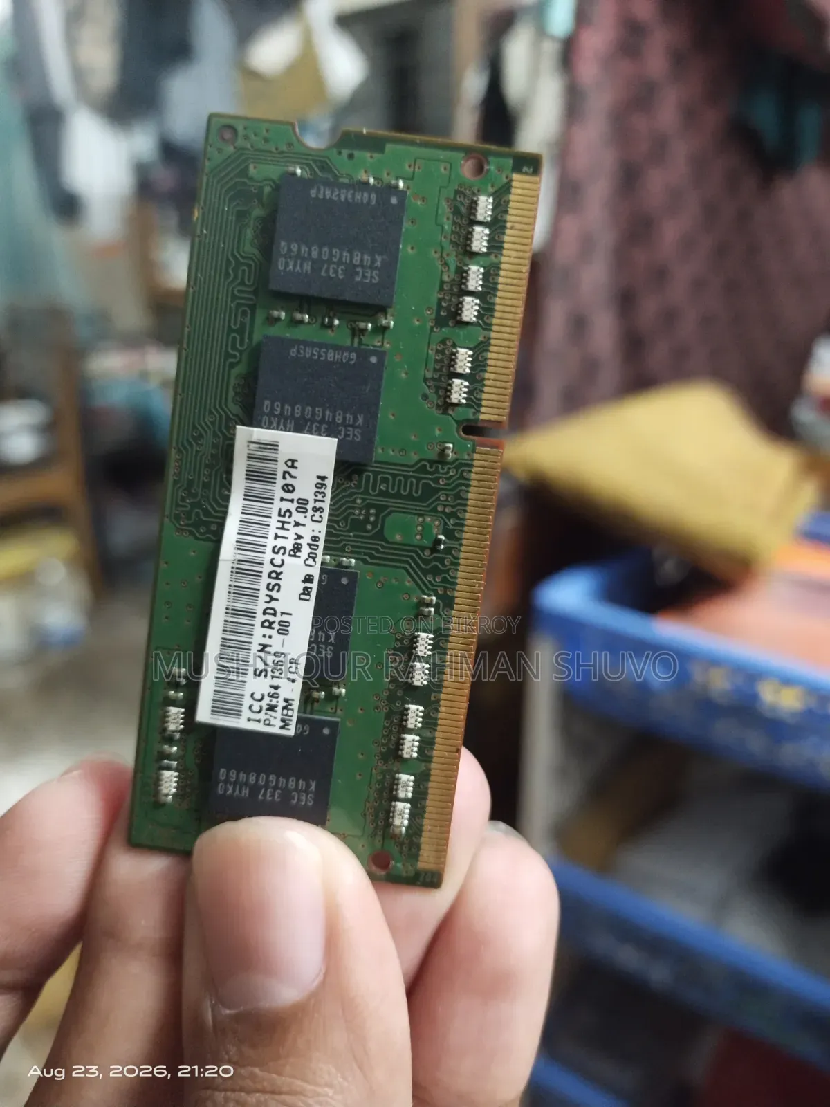 Samsung DDR3 4GB Laptop RAM