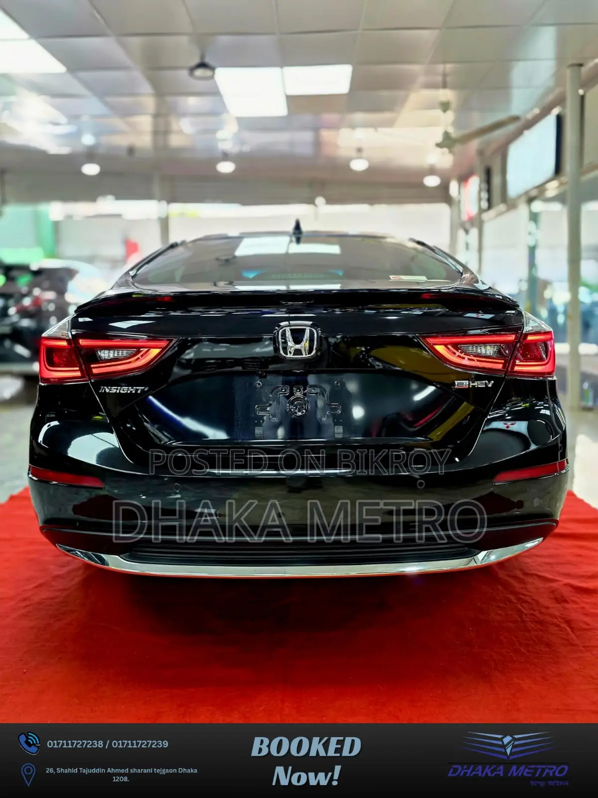 নতুন হোন্ডা ইনসাইট ২০২২ কালো